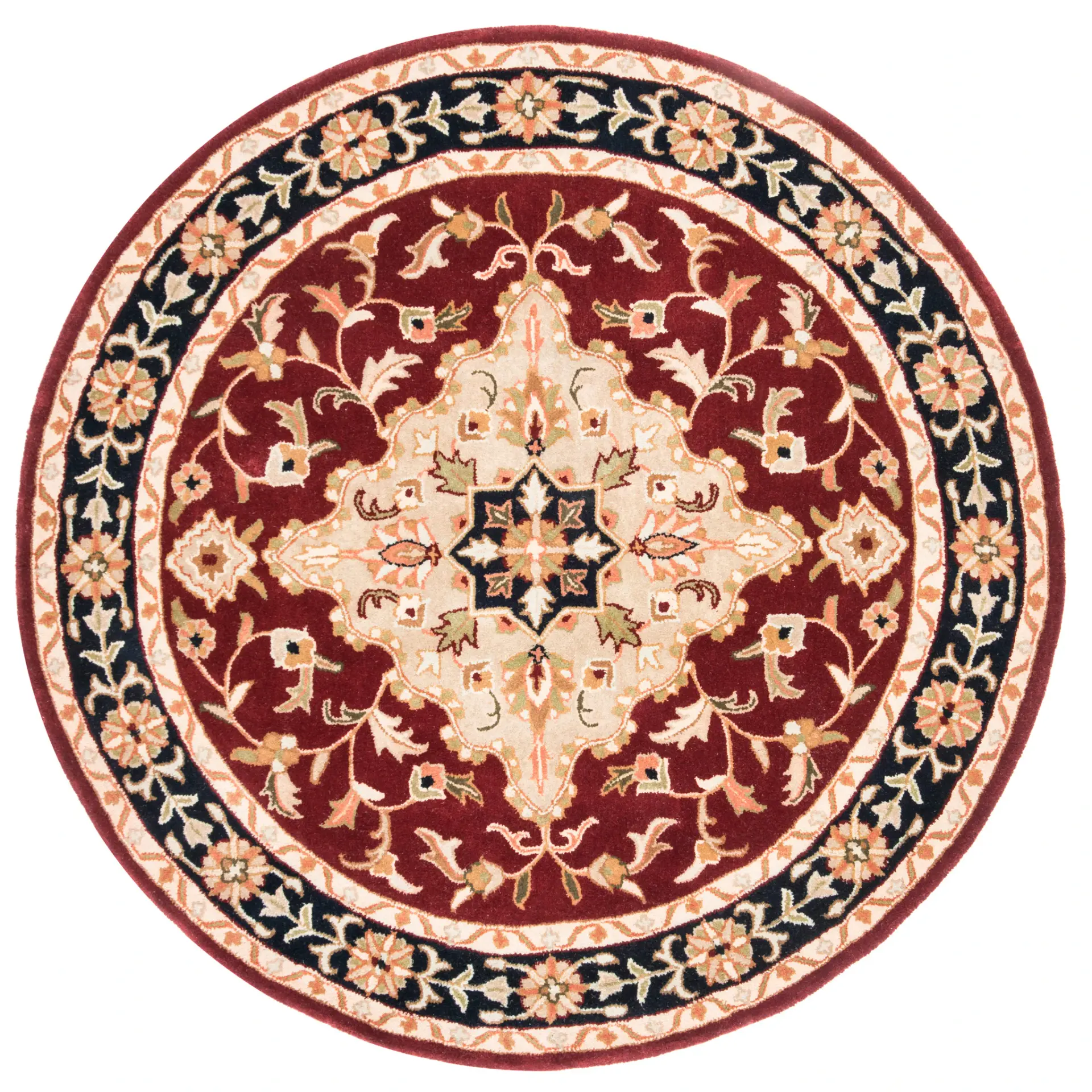 Heritage Ornate Medallion Hand-Tufted Wool Rug