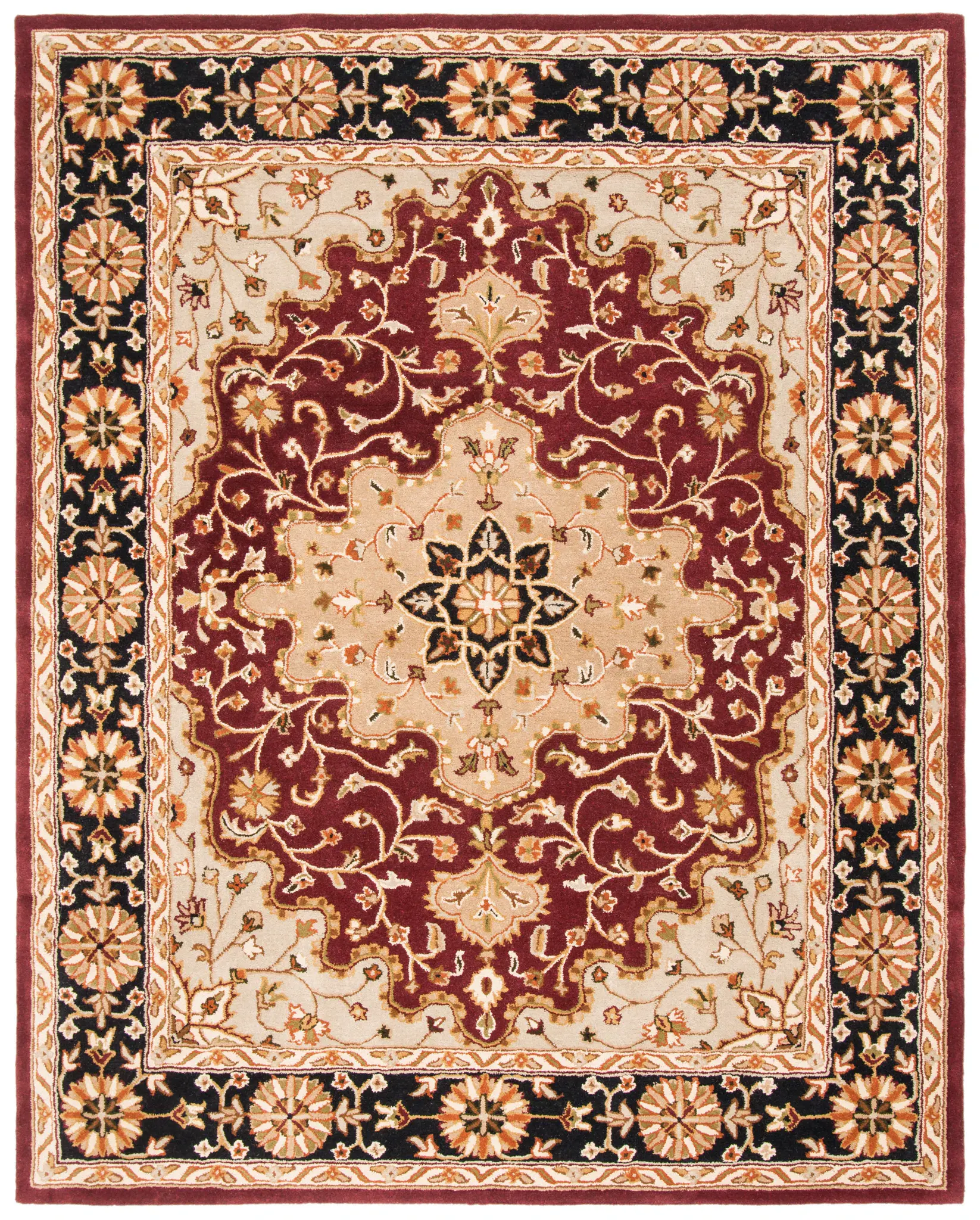 Heritage Ornate Medallion Hand-Tufted Wool Rug