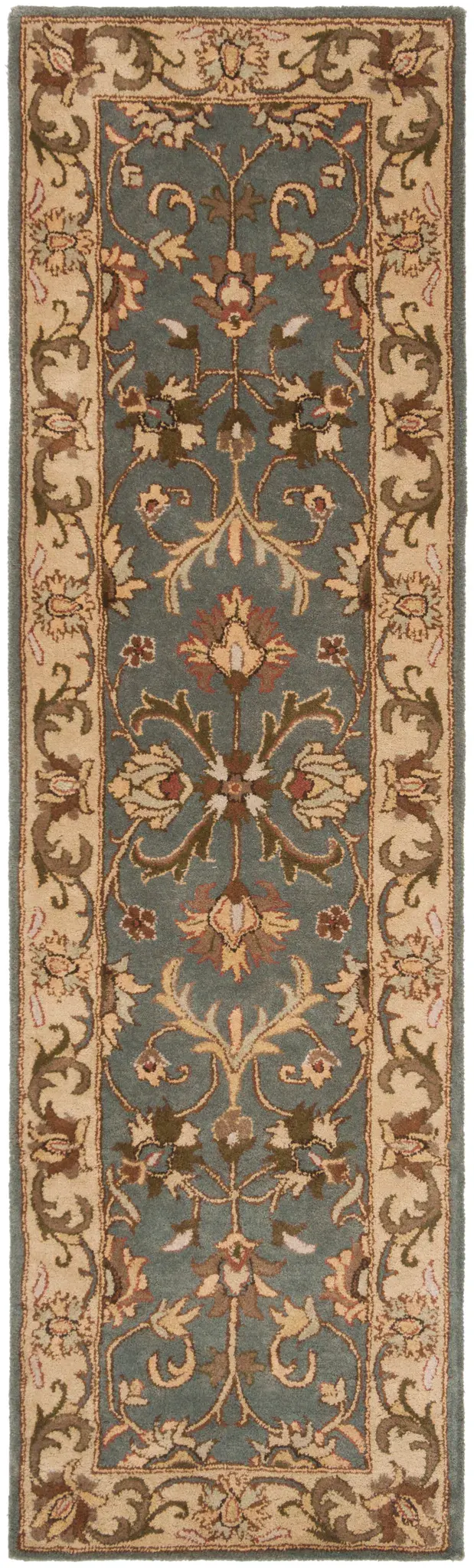 Heritage Arabesque Bordered Hand-Tufted Wool Rug