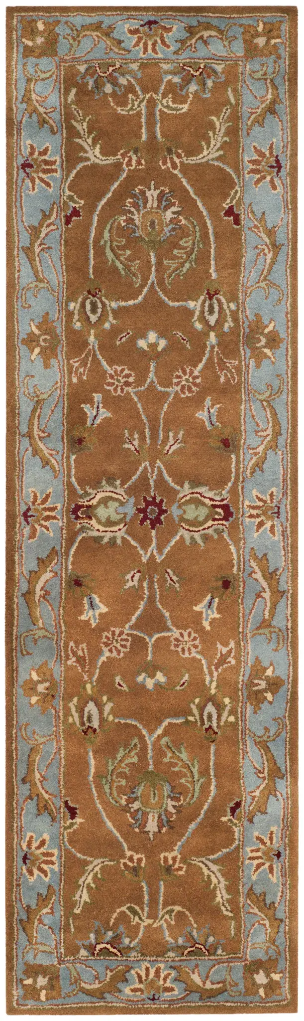 Heritage Floral Bordered Hand-Tufted Wool Rug