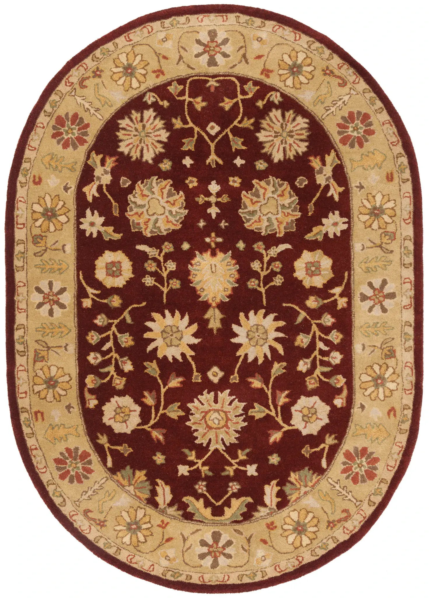 Heritage Blossom And Vine Hand-Tufted Wool Rug