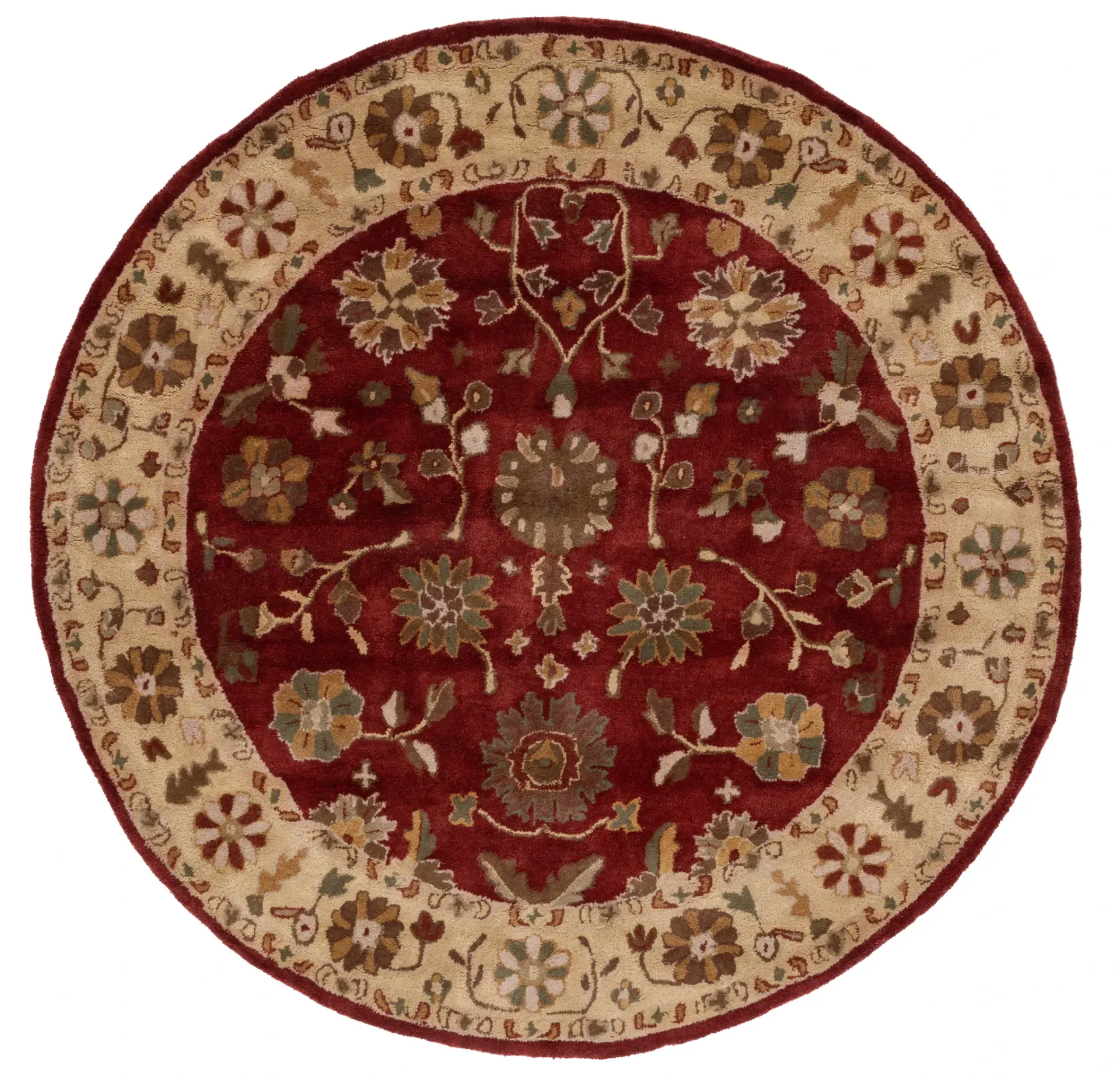 Heritage Blossom And Vine Hand-Tufted Wool Rug