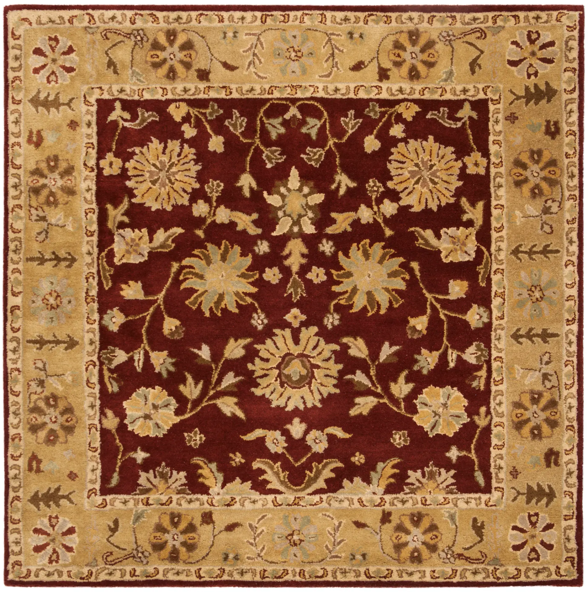 Heritage Blossom And Vine Hand-Tufted Wool Rug