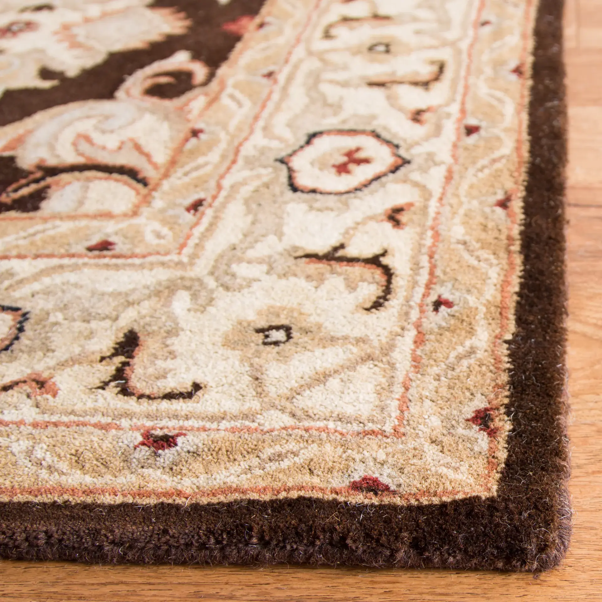 Heritage Repeating Palmette Hand-Tufted Wool Rug