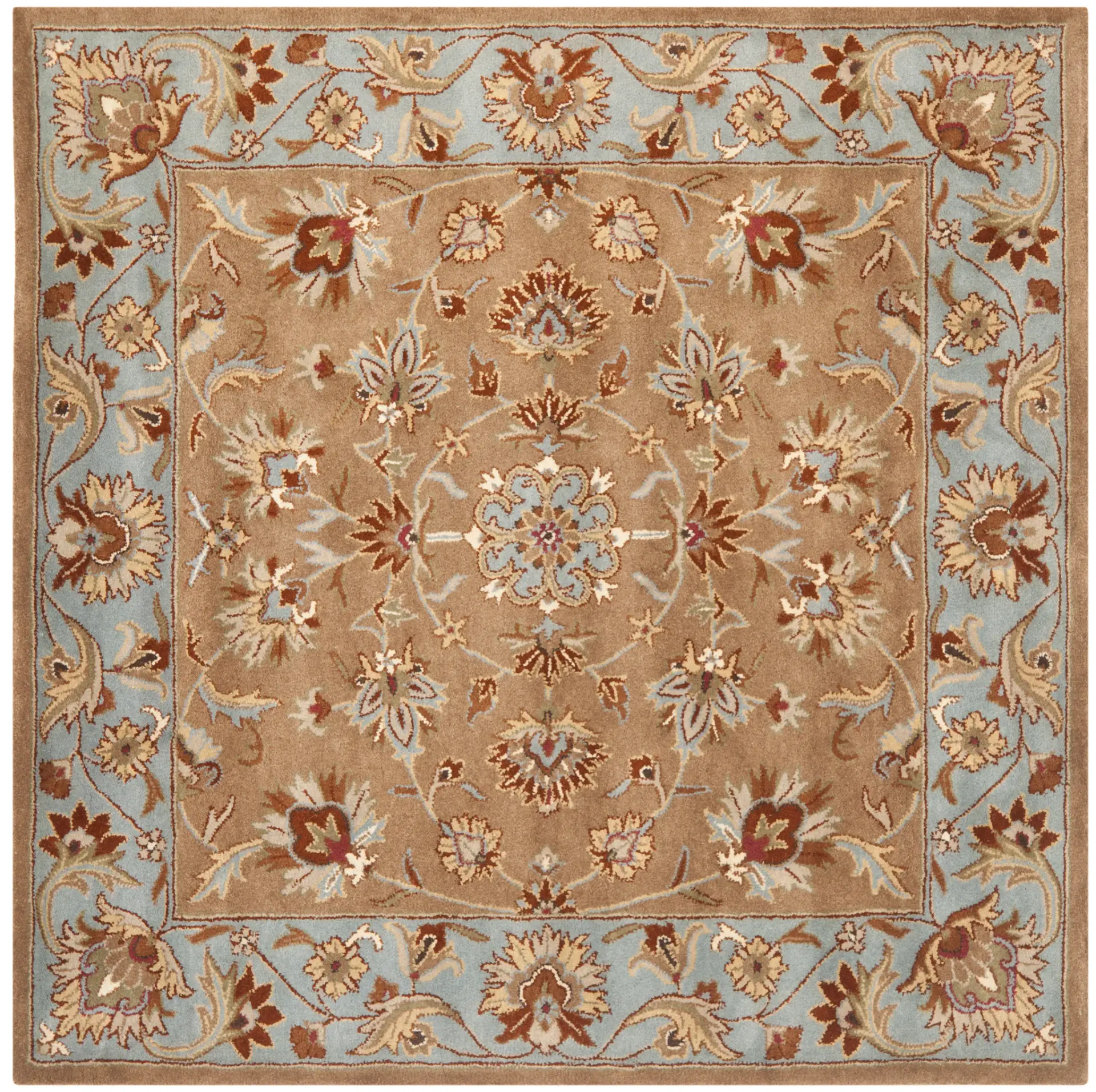 Heritage Scalloped Floral Hand-Tufted Wool Rug