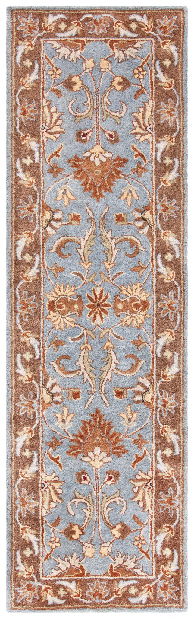 Heritage Scalloped Border Floral Hand-Tufted Wool Rug