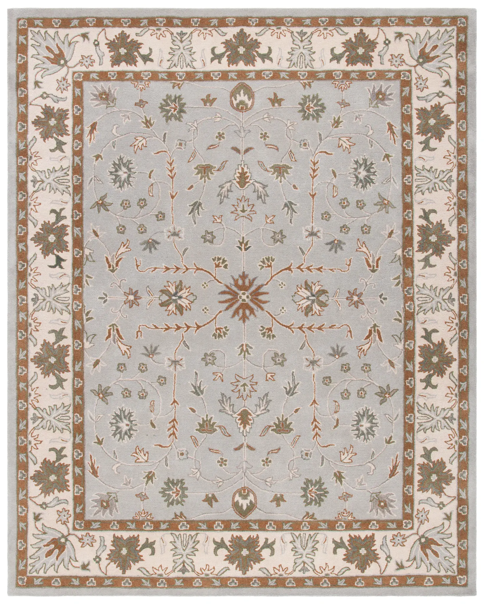 Heritage Four Point Floral Hand-Tufted Wool Rug
