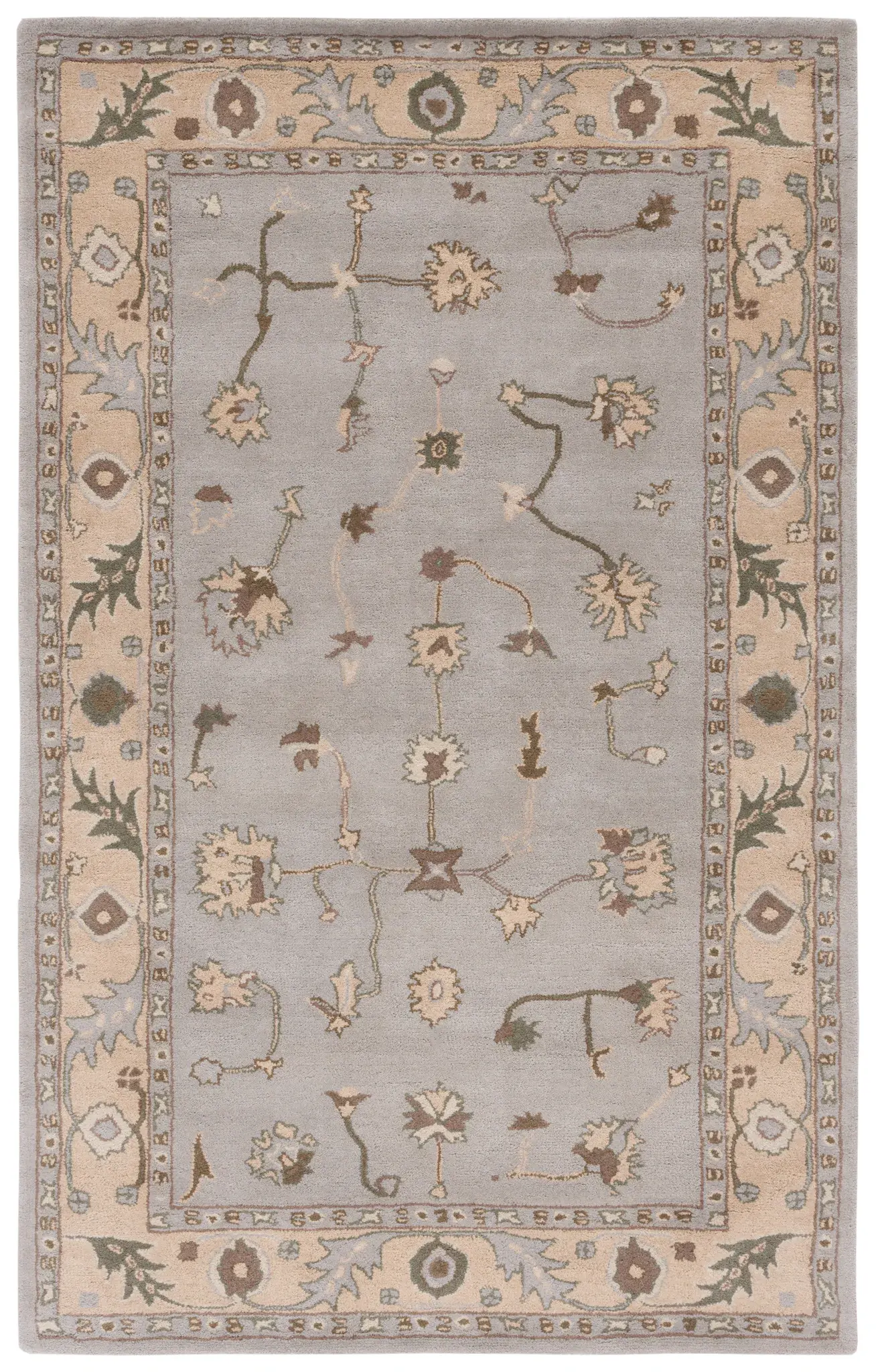 Heritage Open Vine Hand-Tufted Wool Rug
