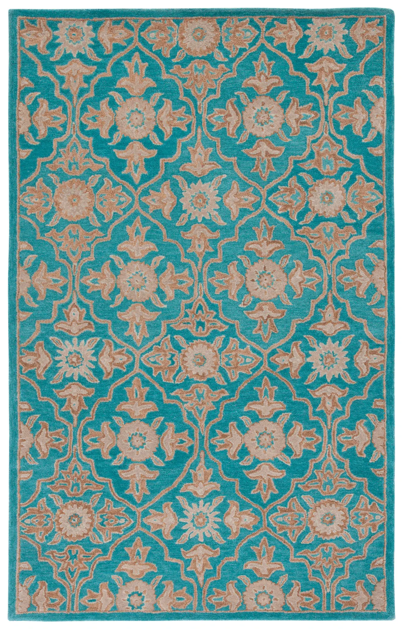 Heritage Floral Trellis Hand-Tufted Wool Rug