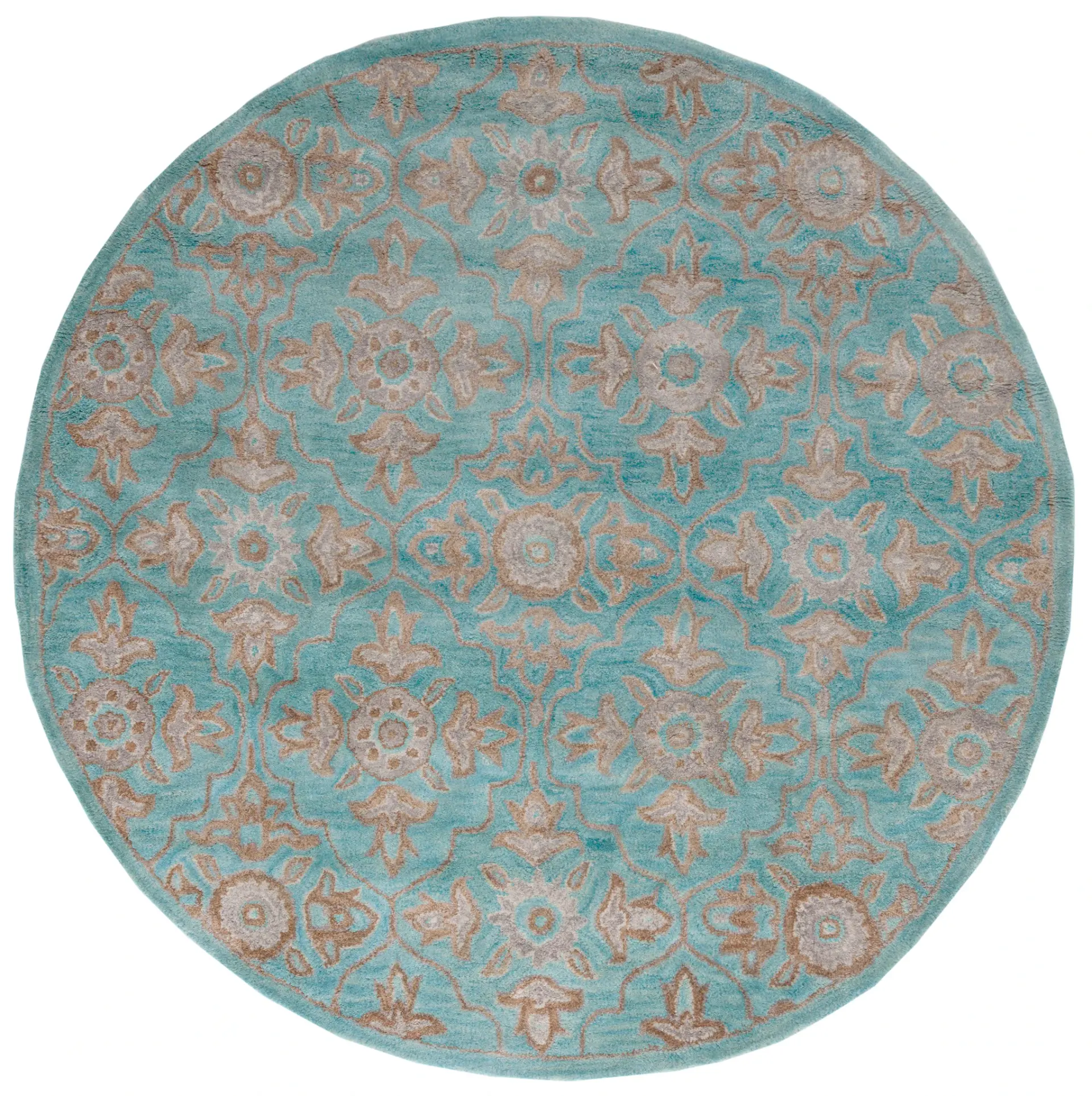 Heritage Floral Trellis Hand-Tufted Wool Rug