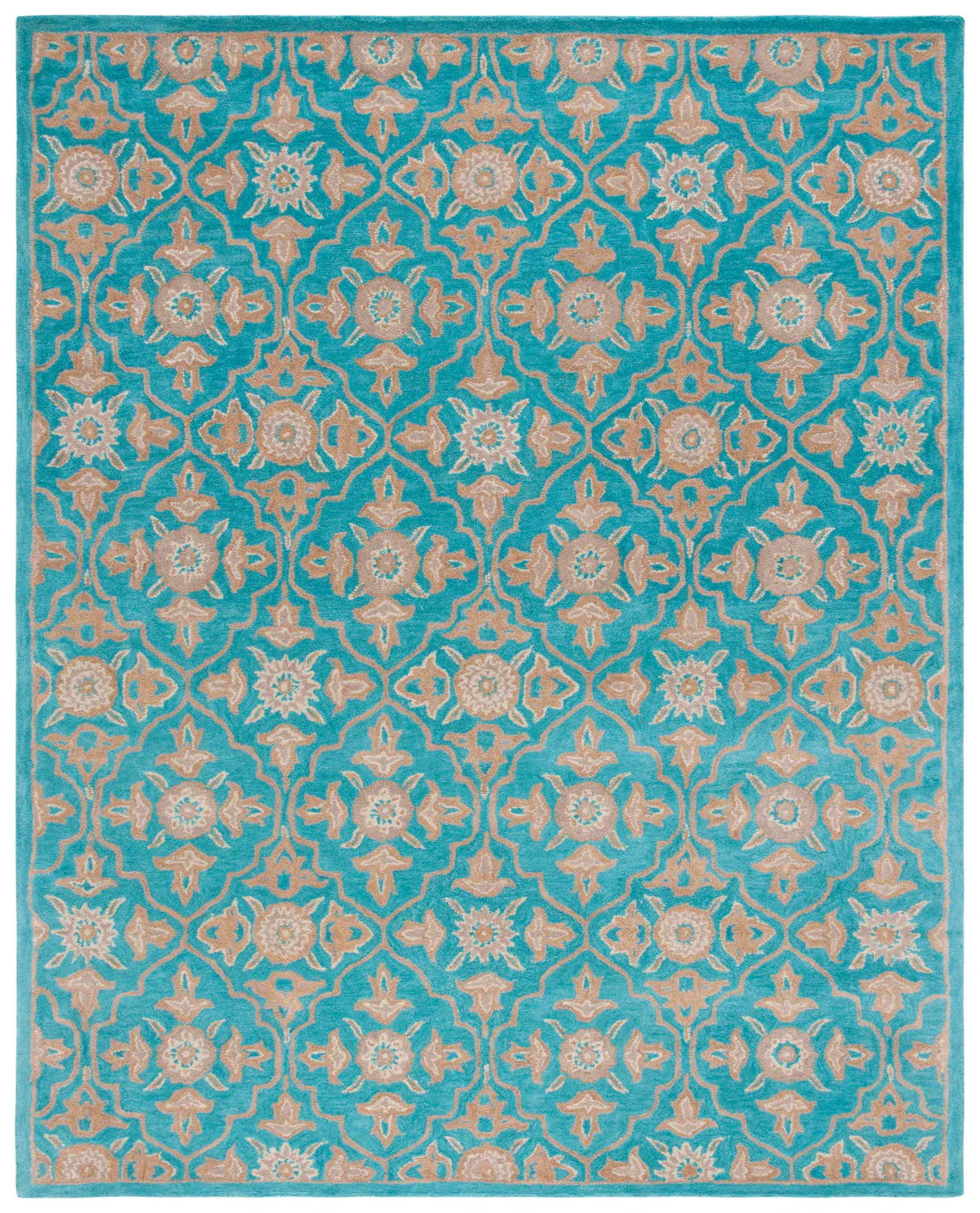 Heritage Floral Trellis Hand-Tufted Wool Rug