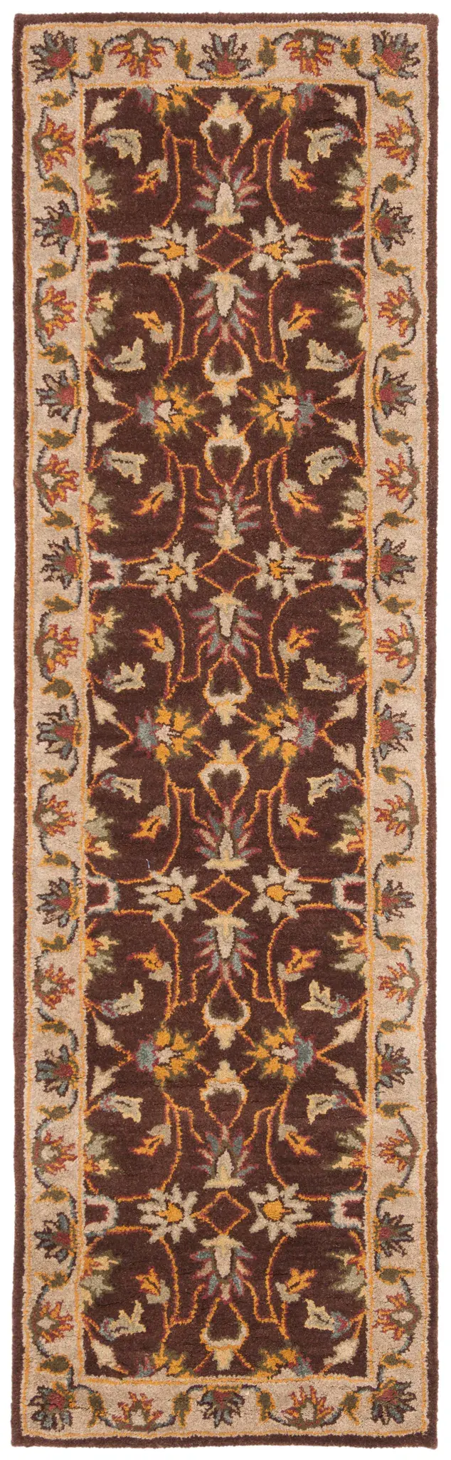 Heritage Lotus Bordered Hand-Tufted Wool Rug