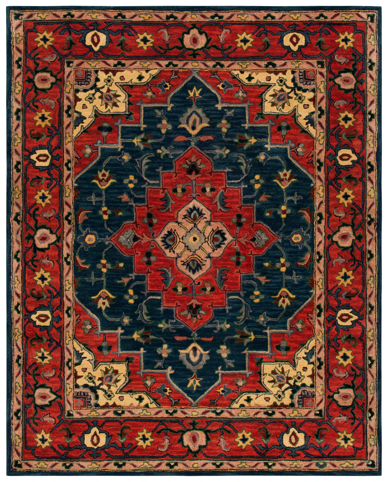 Heritage Medallion Hand-Tufted Wool Rug