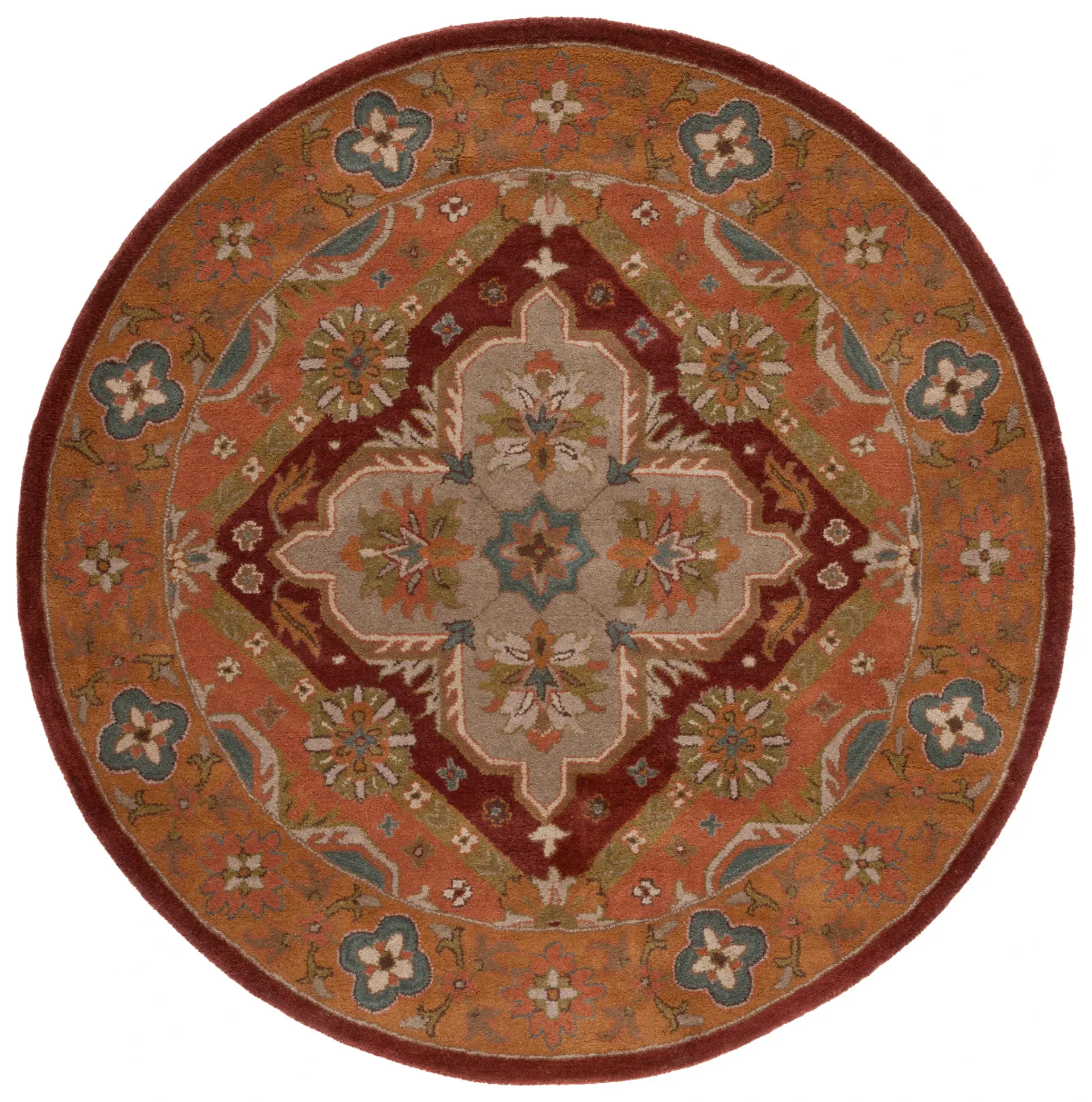 Heritage Stepped Diamond Hand-Tufted Wool Rug
