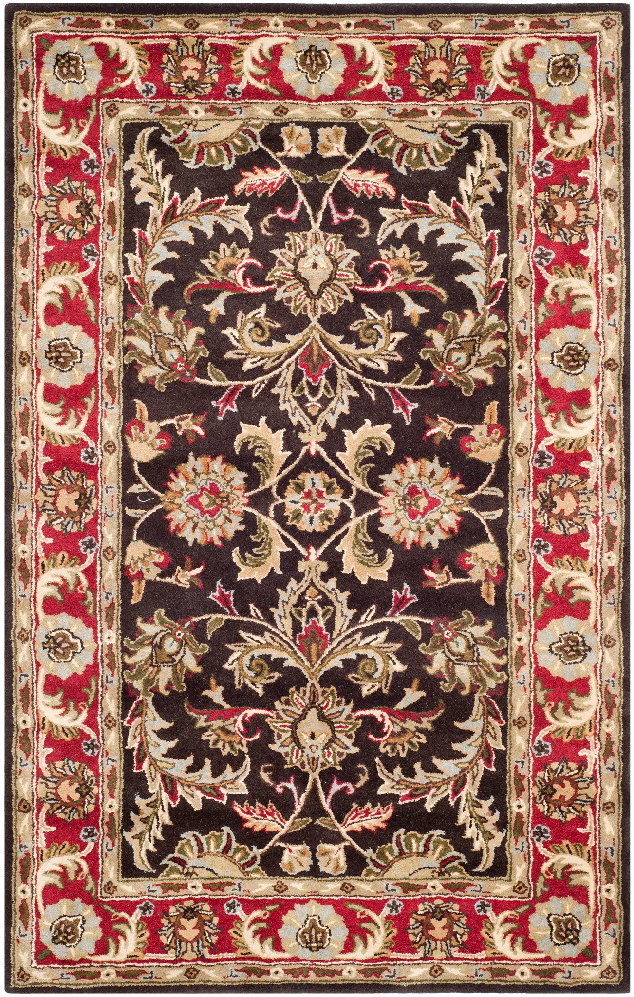 Heritage Acanthus Border Hand-Tufted Wool Rug