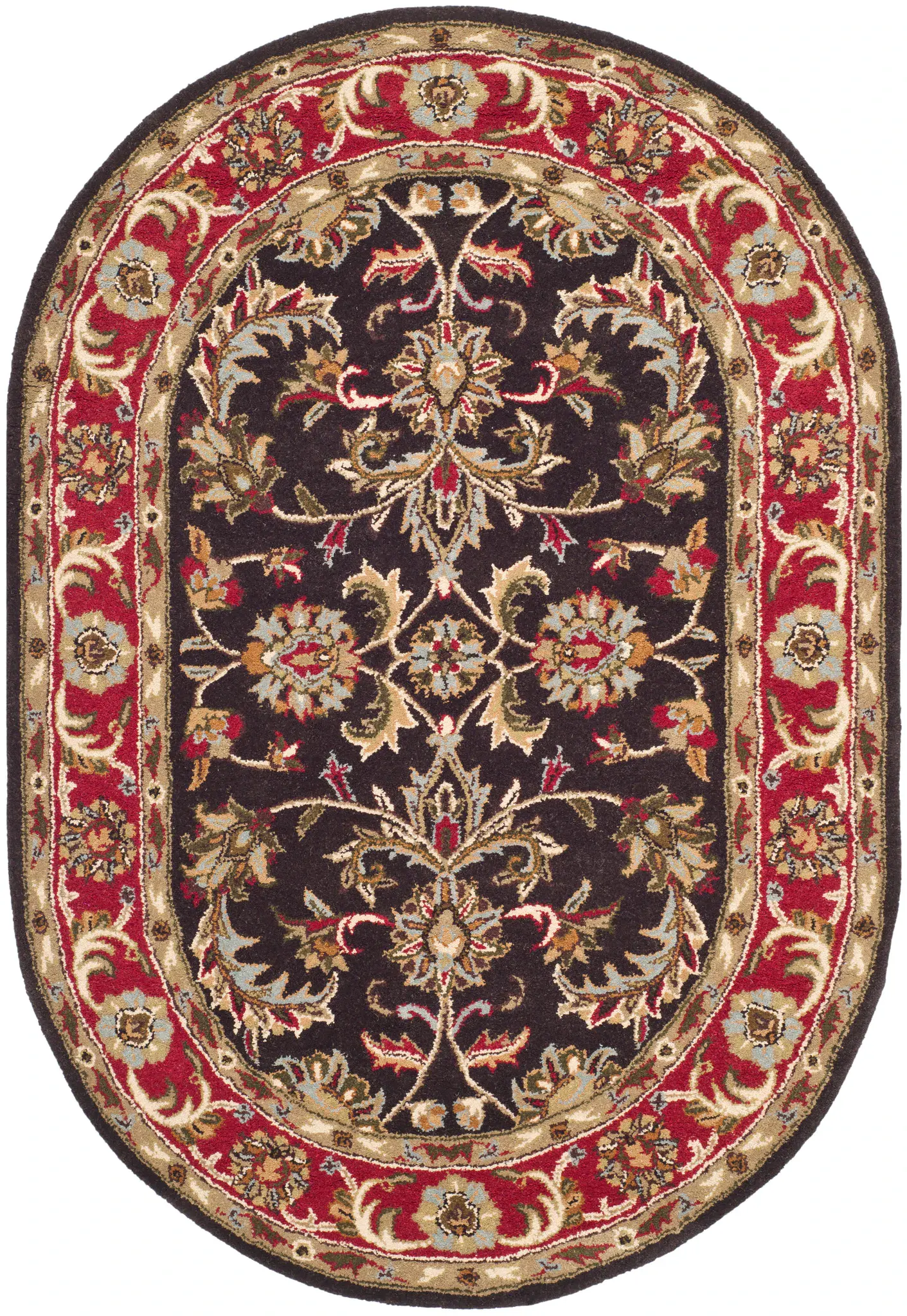 Heritage Acanthus Border Hand-Tufted Wool Rug