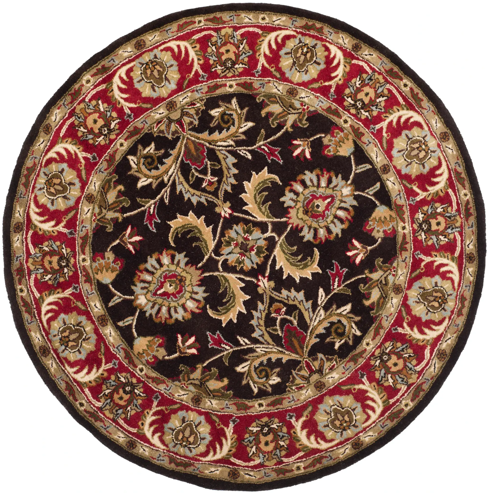 Heritage Acanthus Border Hand-Tufted Wool Rug