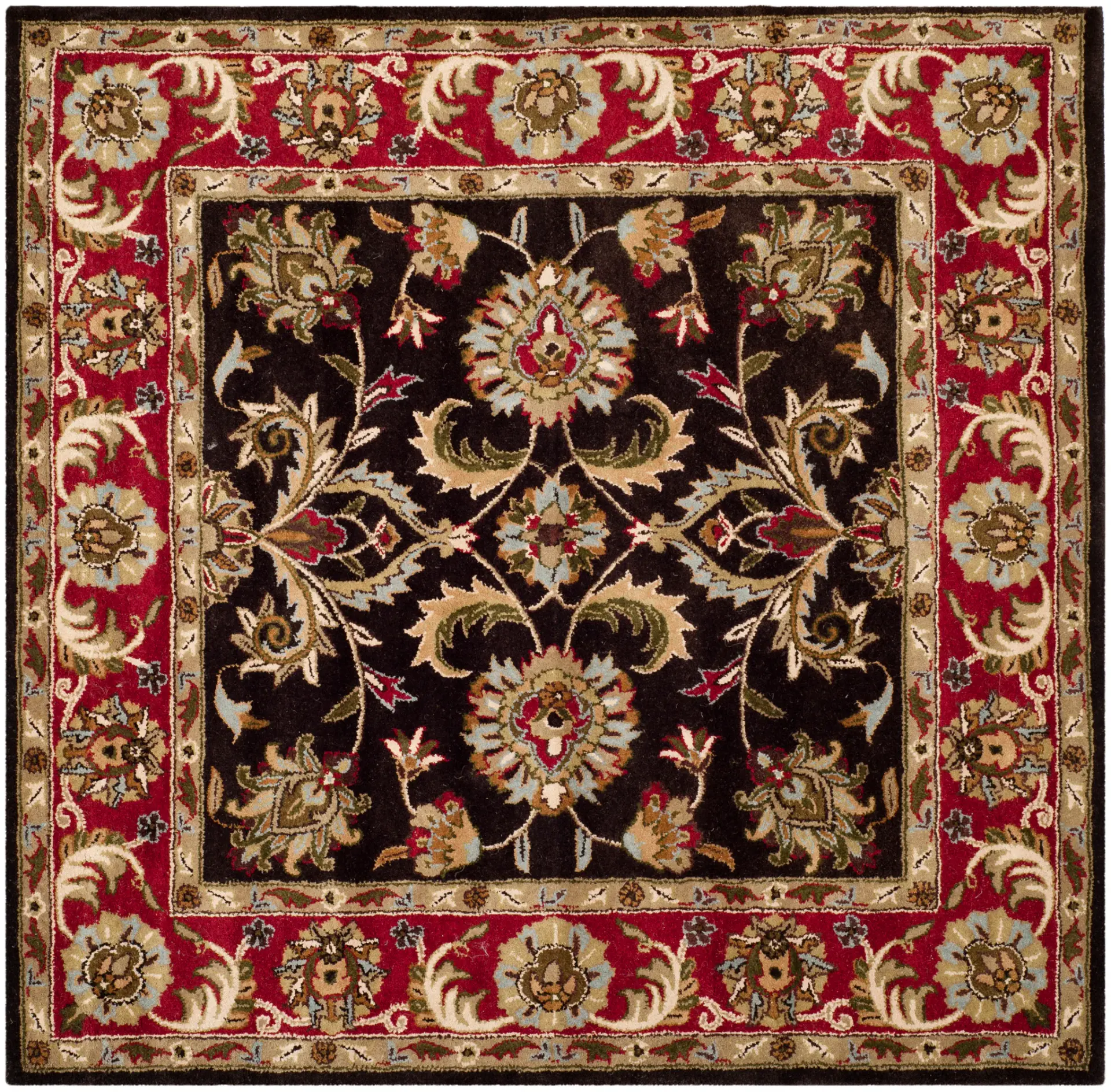 Heritage Acanthus Border Hand-Tufted Wool Rug