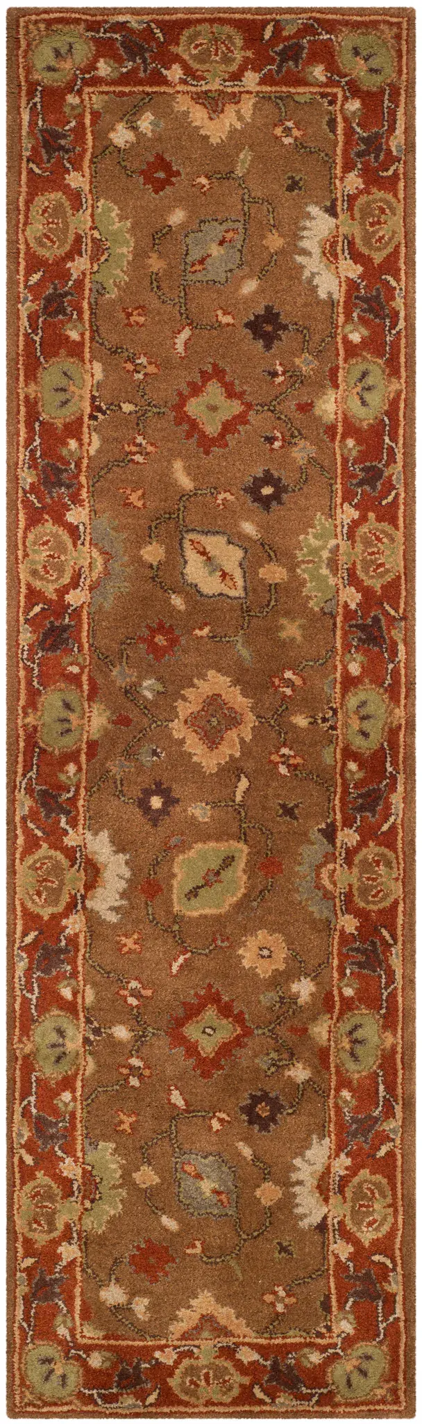 Heritage Floral Rosette Hand-Tufted Wool Rug