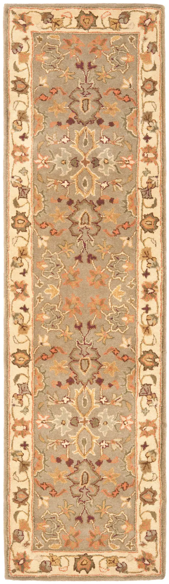 Heritage Palmette Border Hand-Tufted Wool Rug
