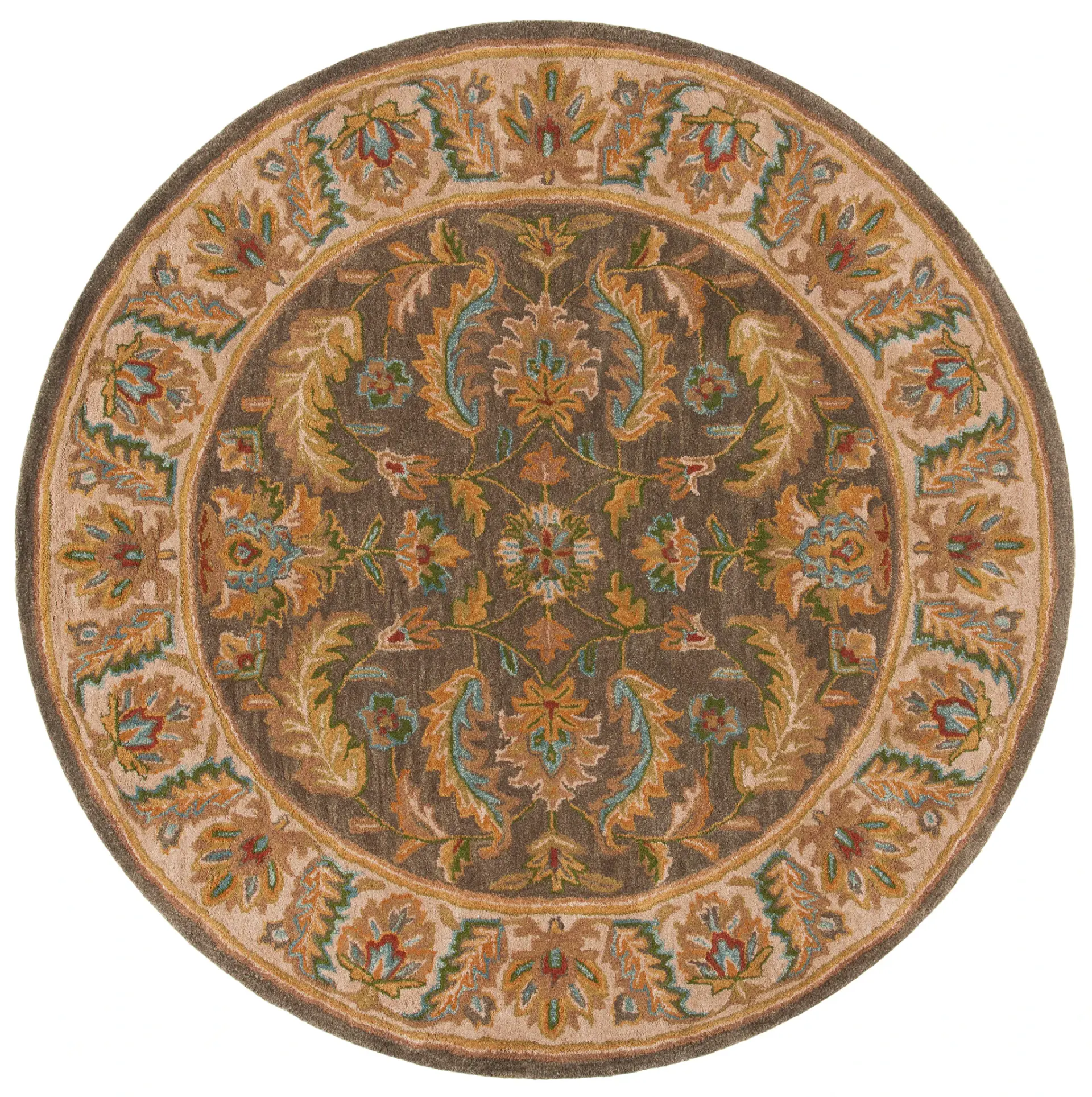 Heritage Feather Leaf Hand-Tufted Wool Rug