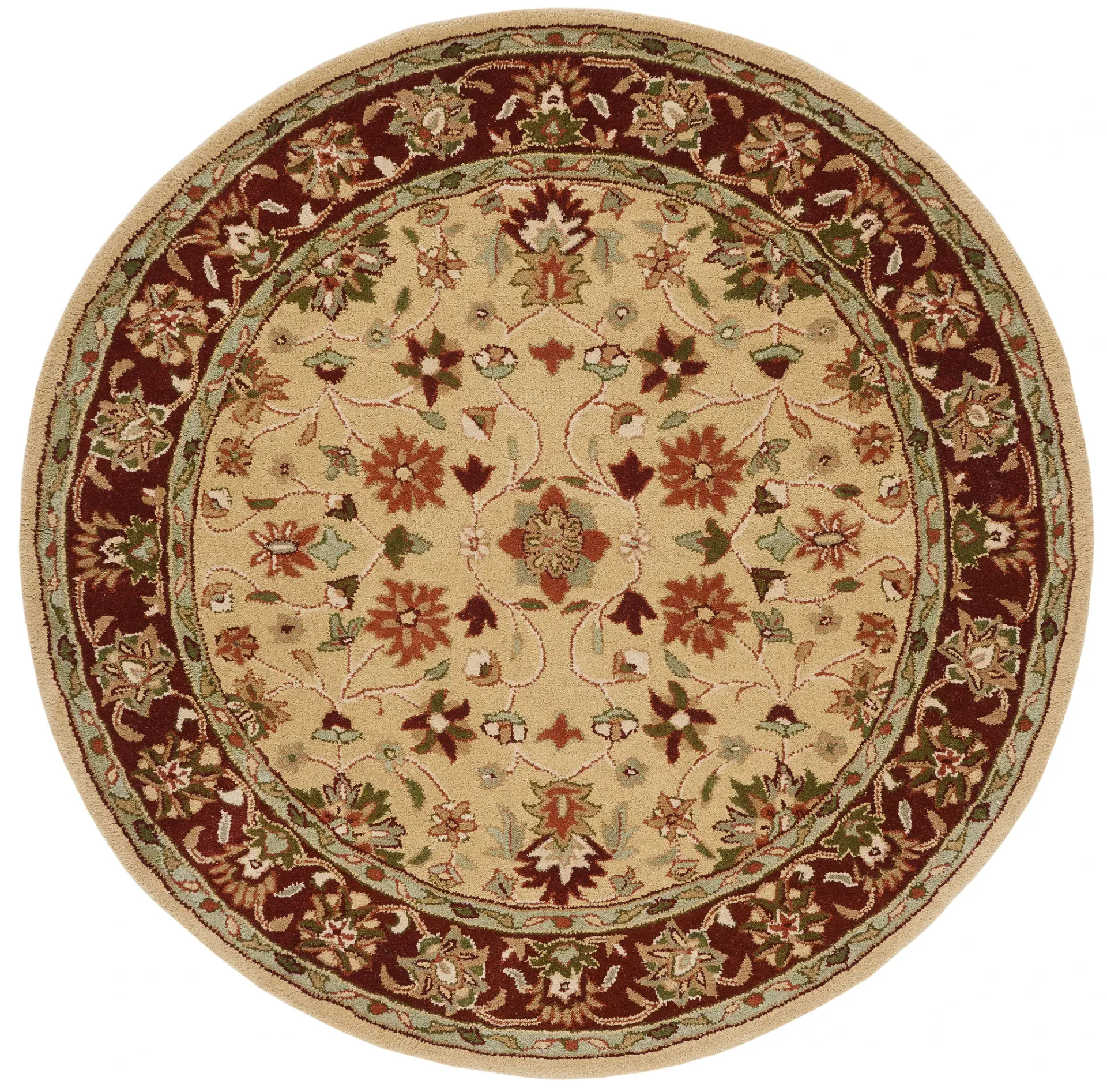Heritage Open Field Floral Hand-Tufted Wool Rug