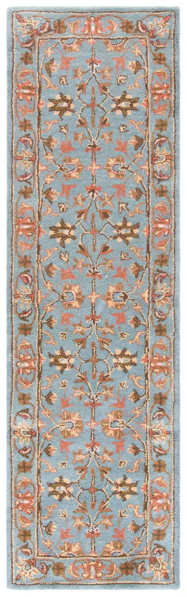 Heritage Oval Floral Vine Hand-Tufted Wool Rug