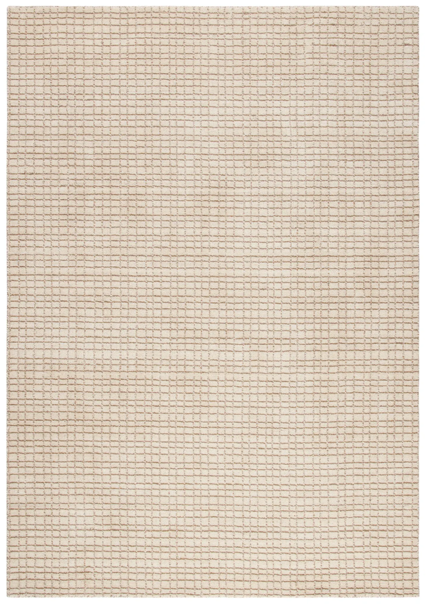 Himalaya Grid Hand-Loomed Wool Rug
