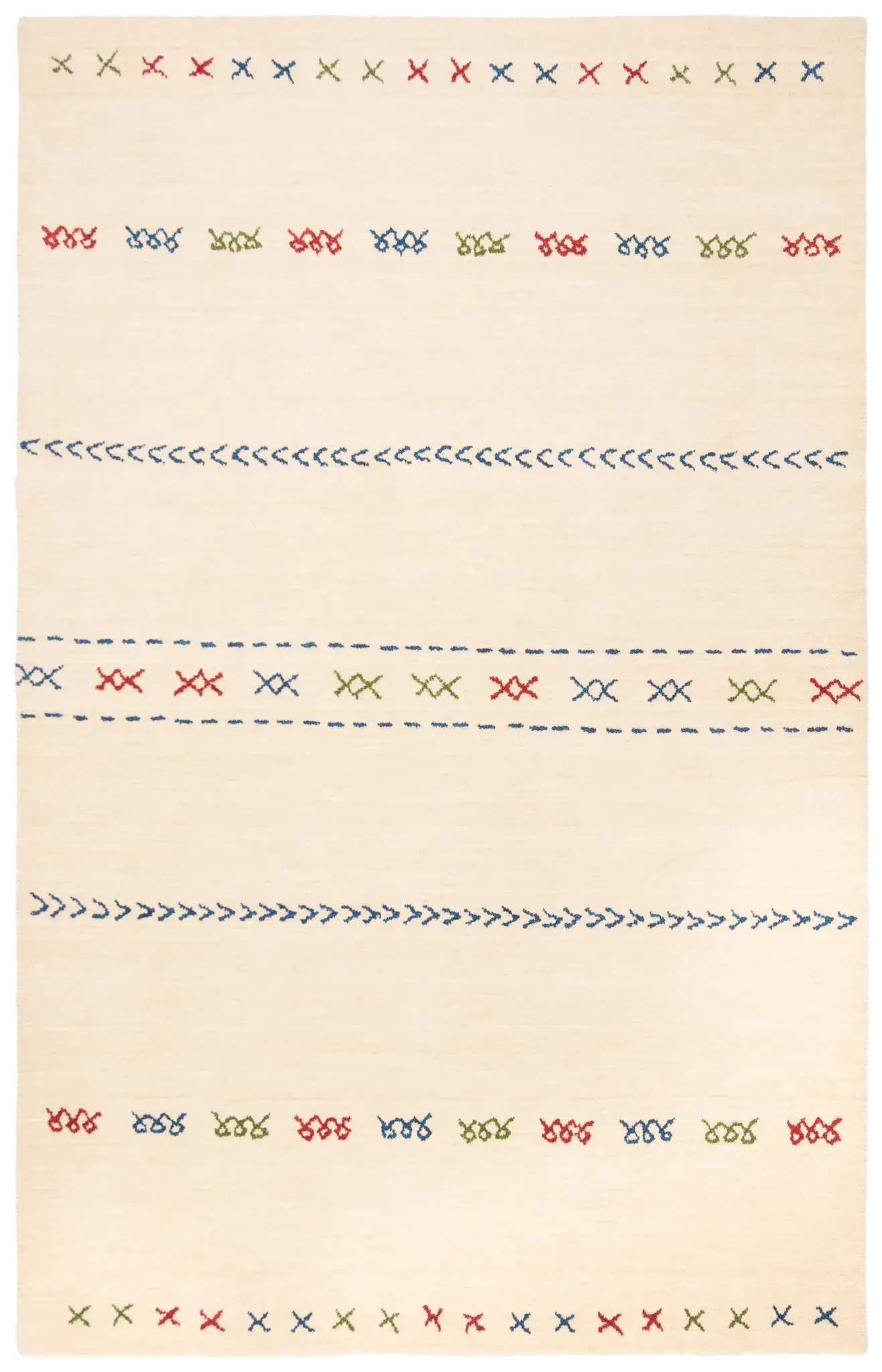 Himalaya Striped Tribal Hand-Loomed Wool Rug