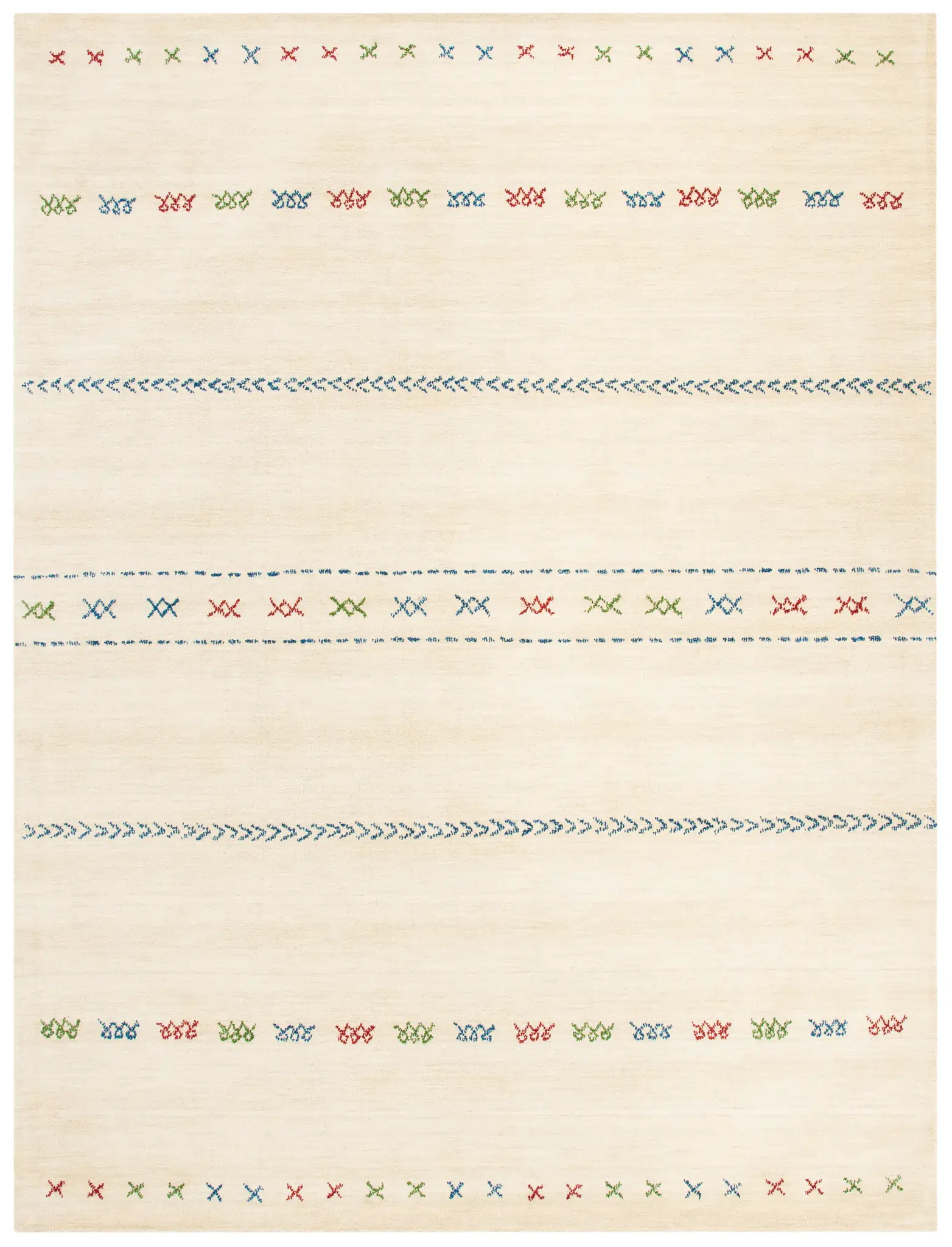 Himalaya Striped Tribal Hand-Loomed Wool Rug
