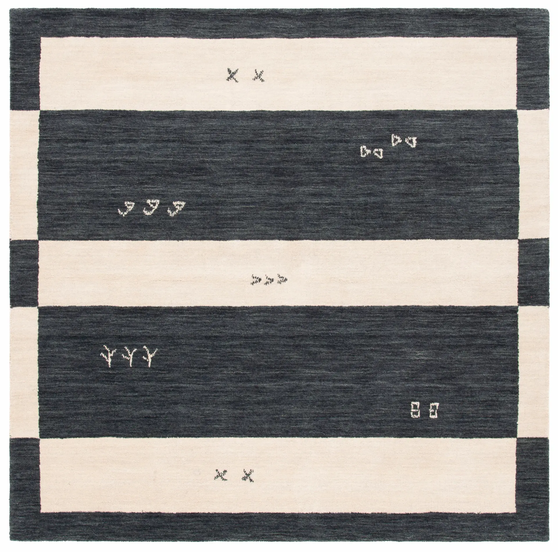 Himalaya Block Stripe Hand-Loomed Wool Rug