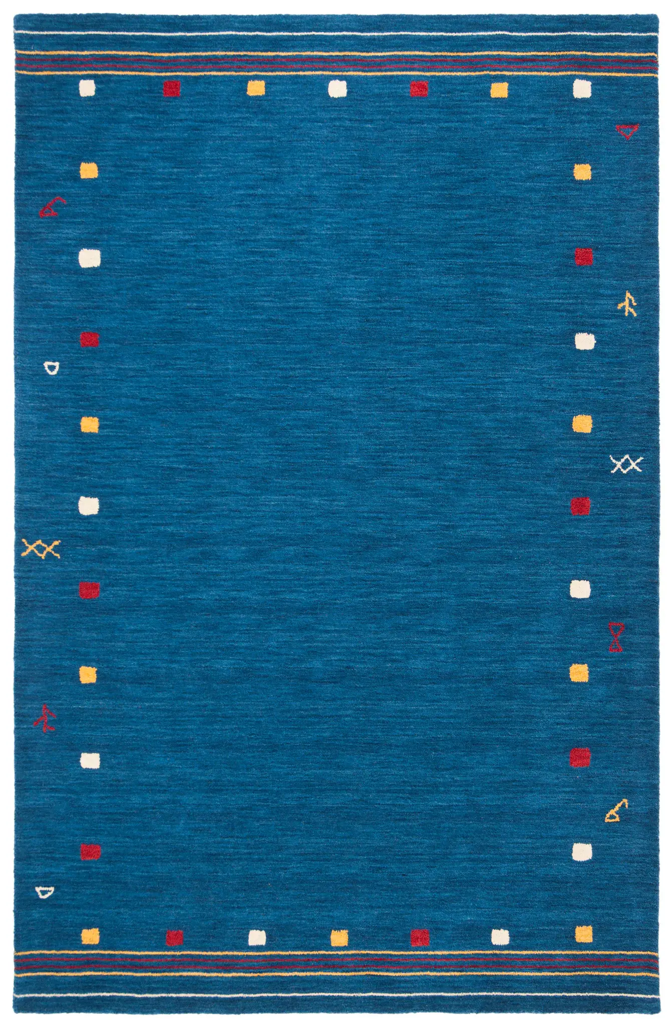 Himalaya Tribal Border Hand-Loomed Wool Rug