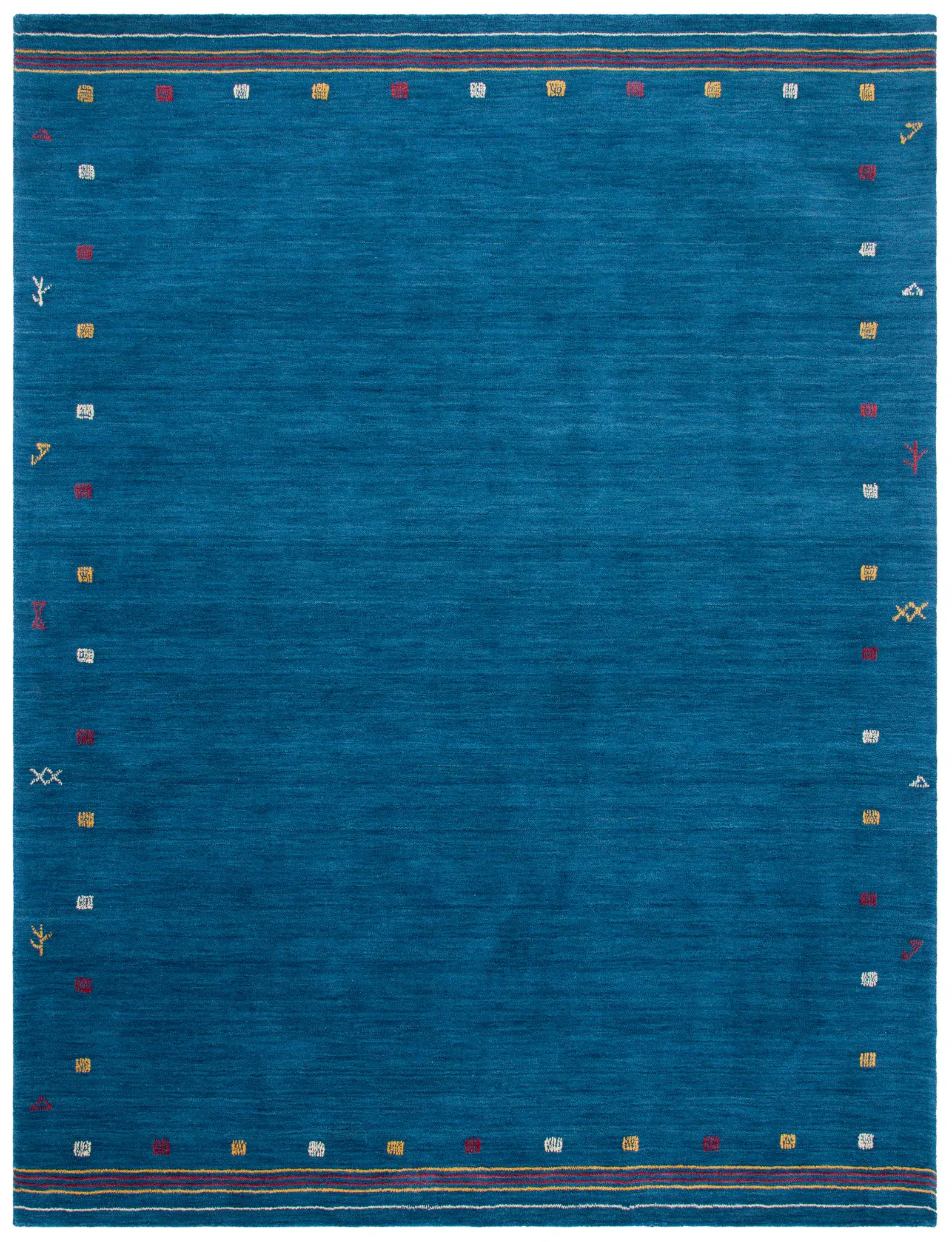 Himalaya Tribal Border Hand-Loomed Wool Rug