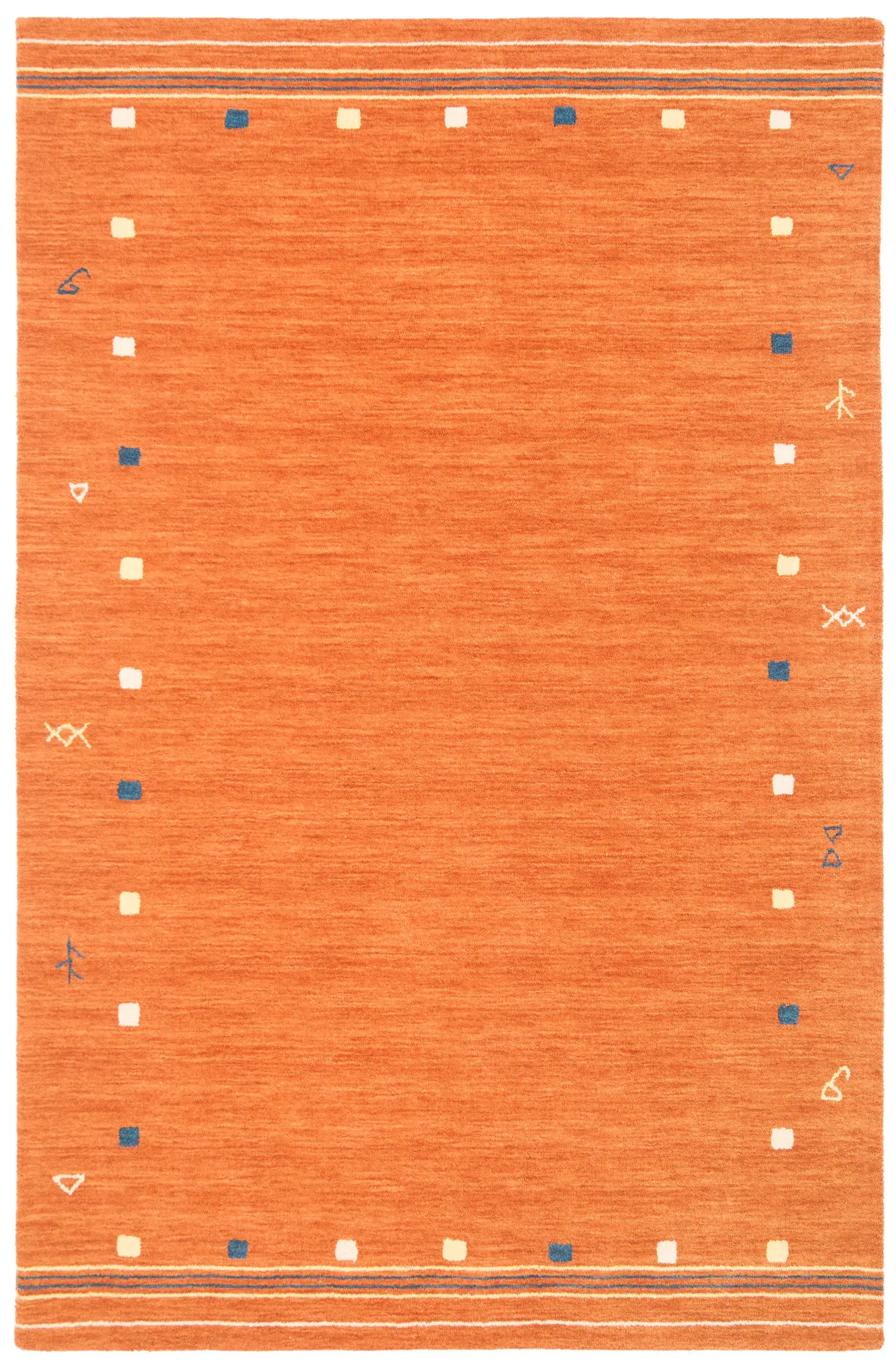 Himalaya Tribal Border Hand-Loomed Wool Rug