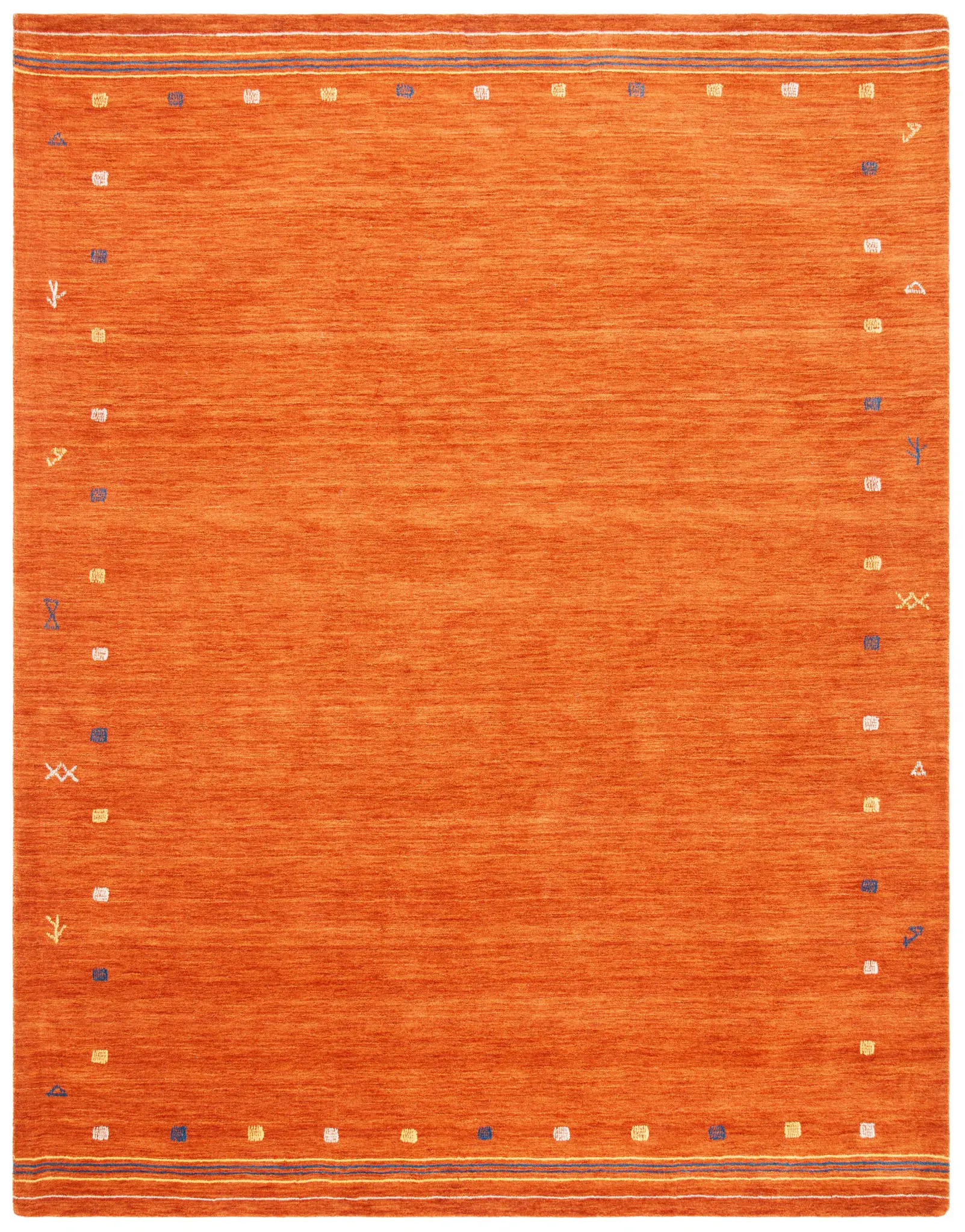 Himalaya Tribal Border Hand-Loomed Wool Rug