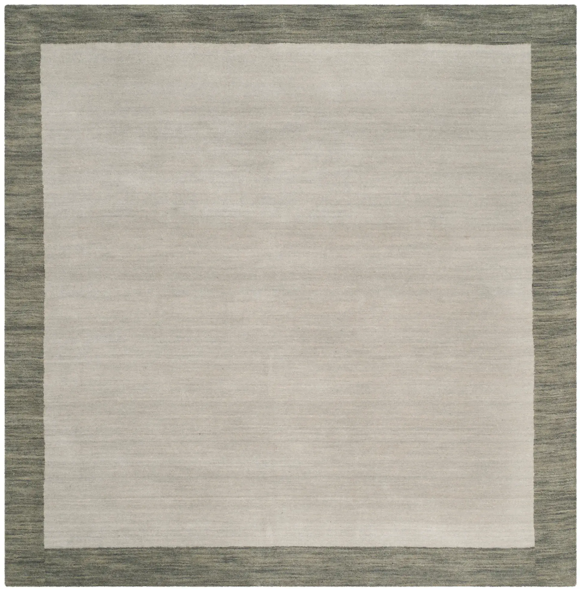 Himalaya Solid Bordered Hand-Loomed Wool Rug
