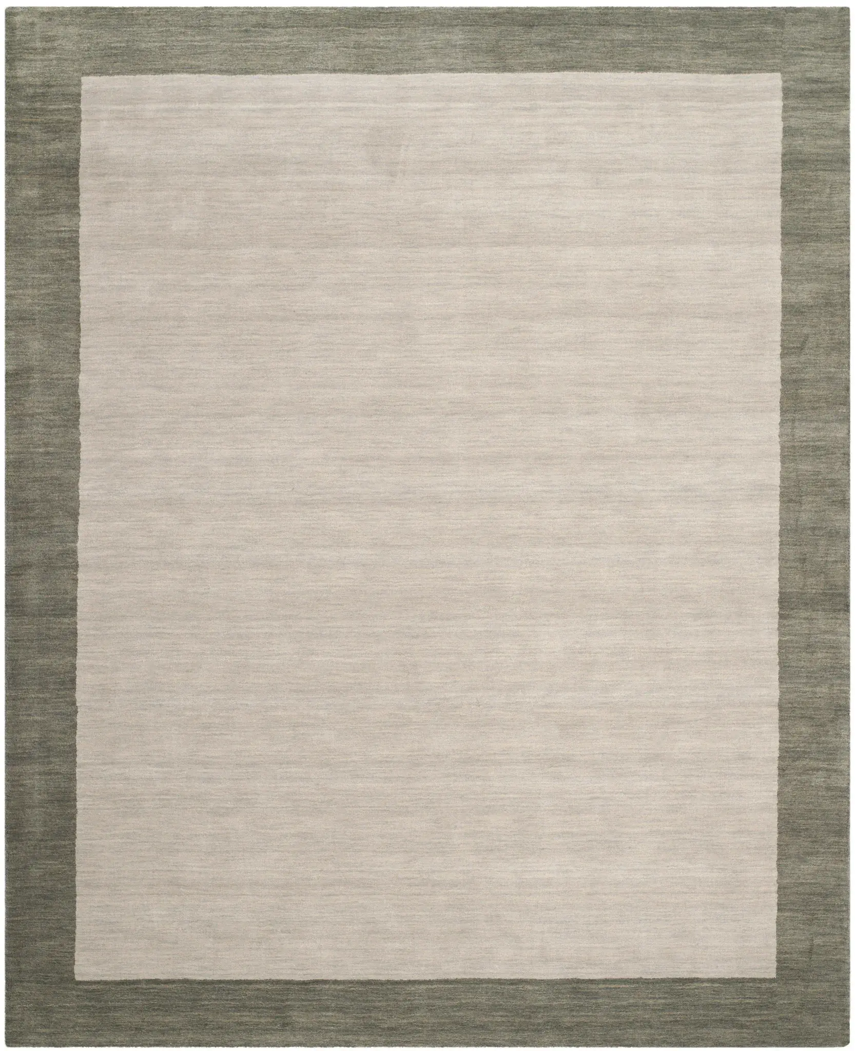 Himalaya Solid Bordered Hand-Loomed Wool Rug