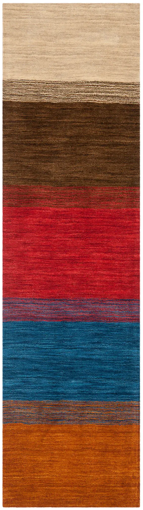 Himalaya Wide Stripe Hand-Loomed Wool Rug