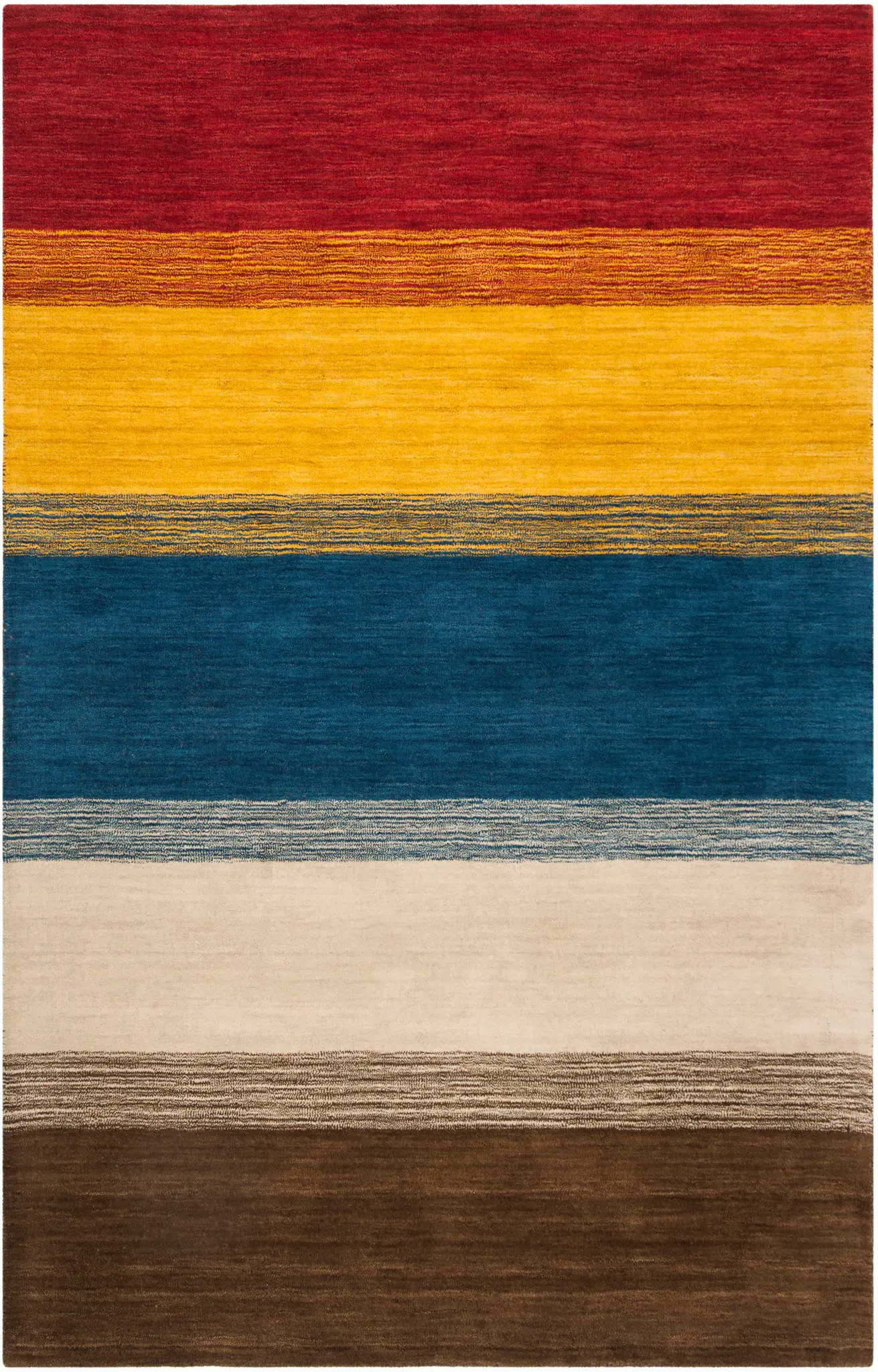 Himalaya Wide Stripe Hand-Loomed Wool Rug