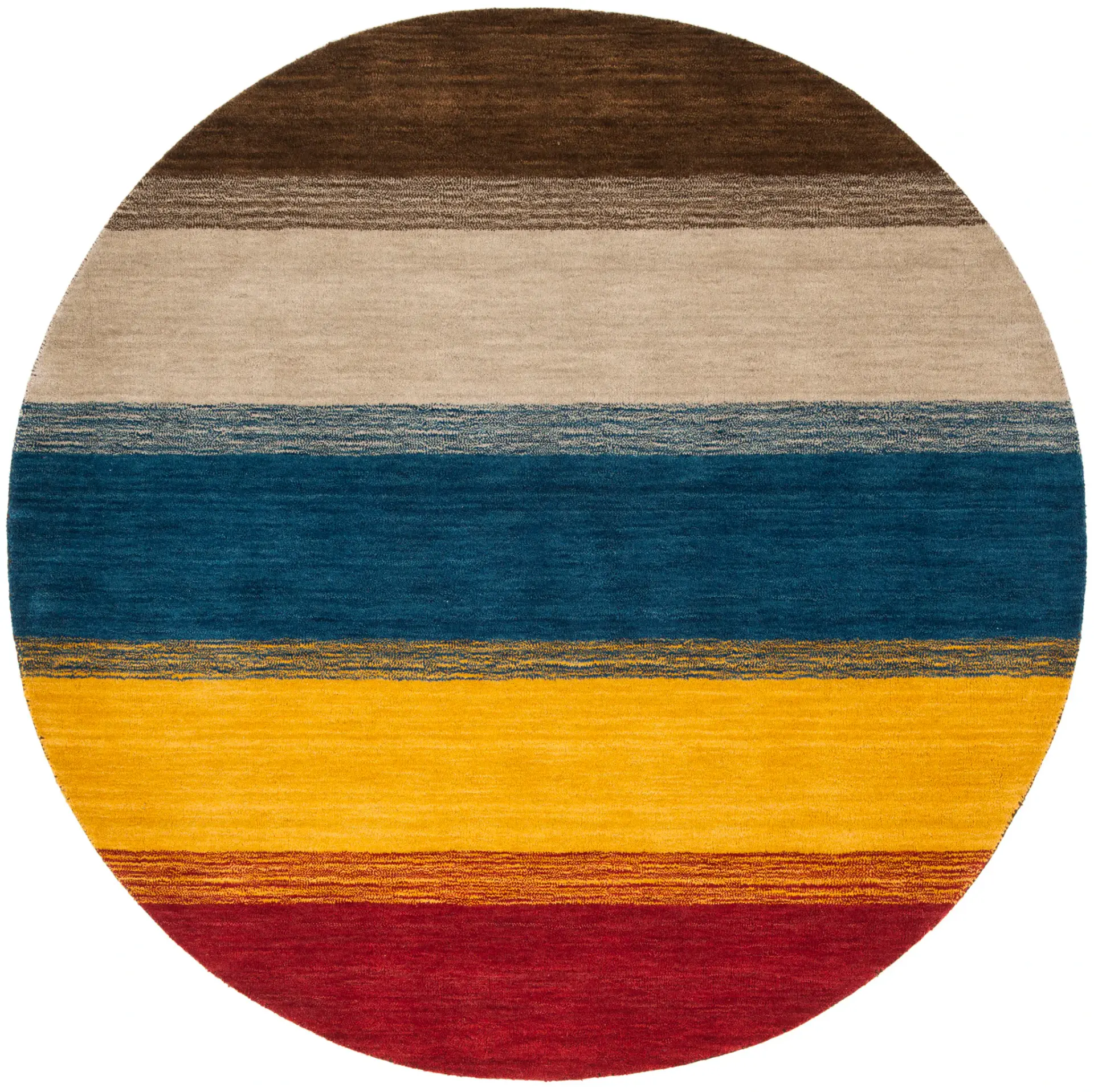 Himalaya Wide Stripe Hand-Loomed Wool Rug