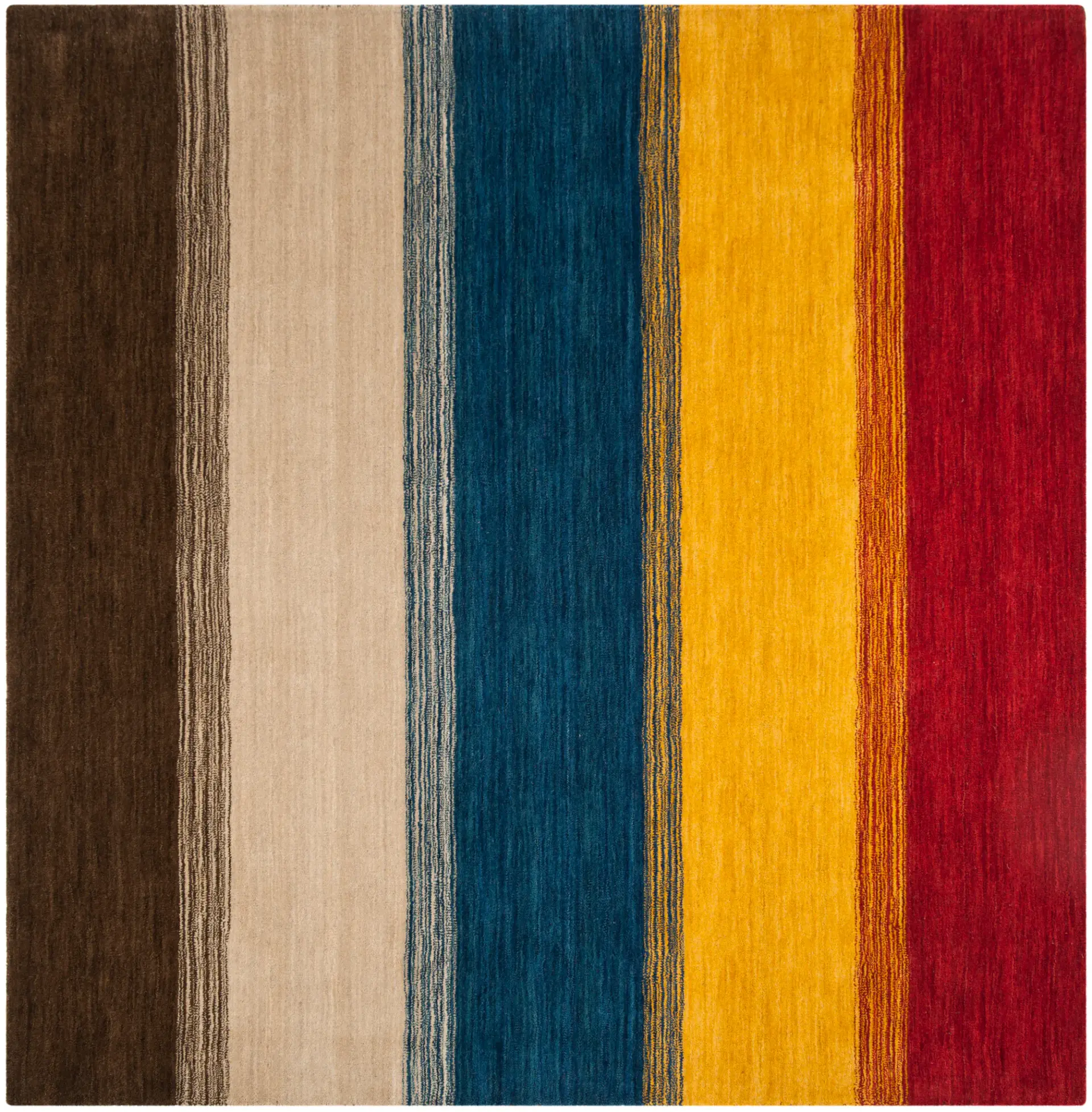 Himalaya Wide Stripe Hand-Loomed Wool Rug