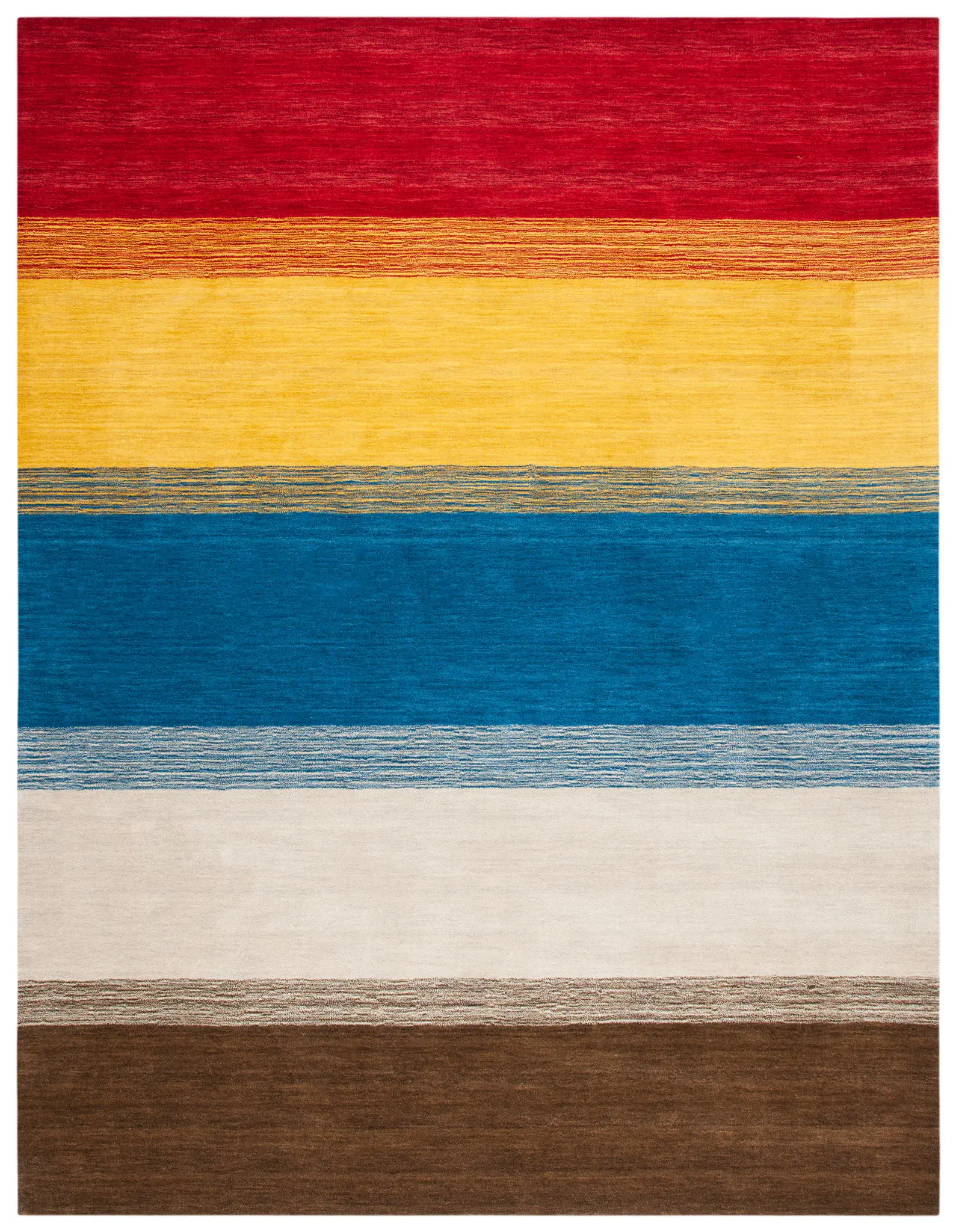 Himalaya Wide Stripe Hand-Loomed Wool Rug