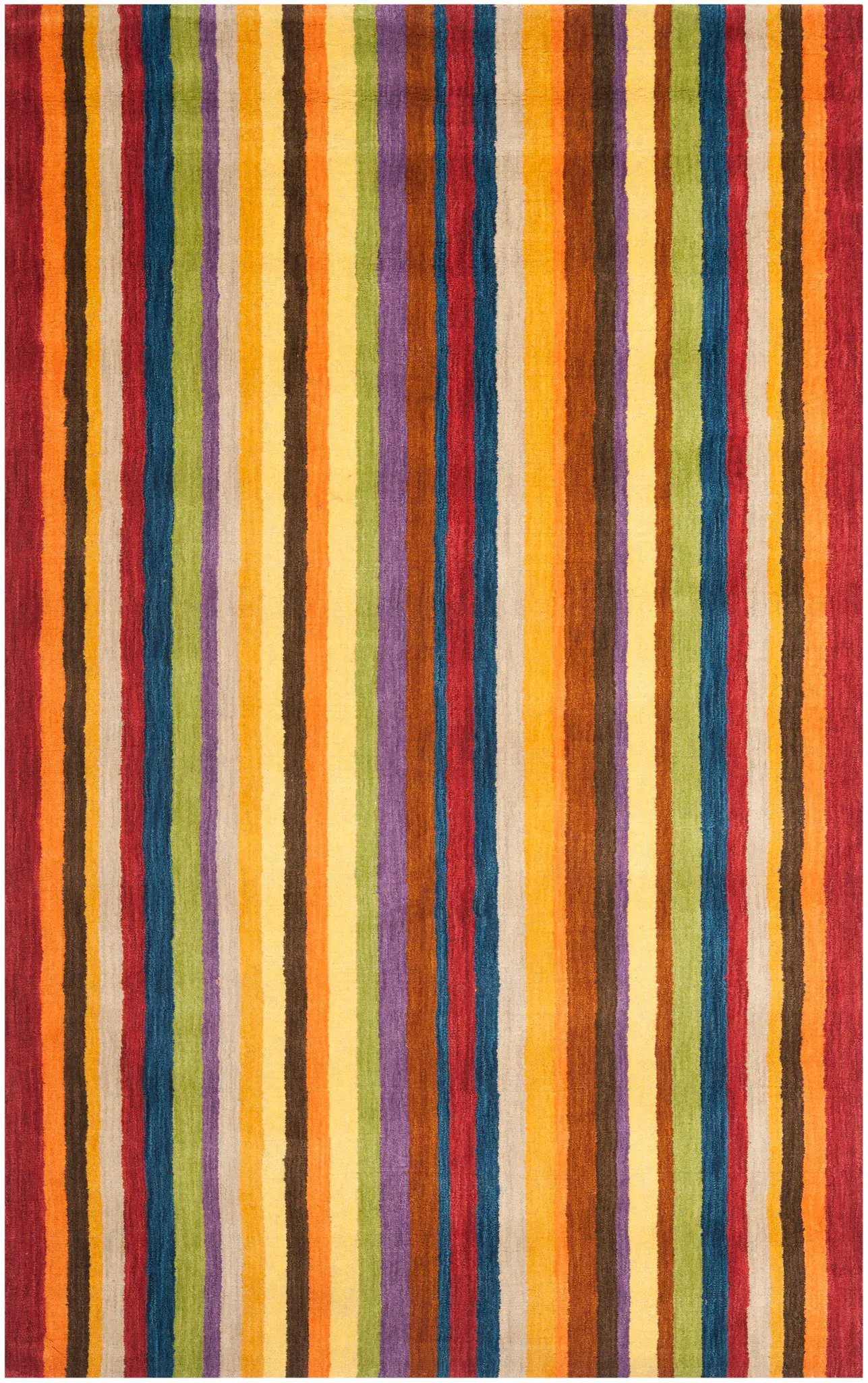 Himalaya Striped Hand-Loomed Wool Rug