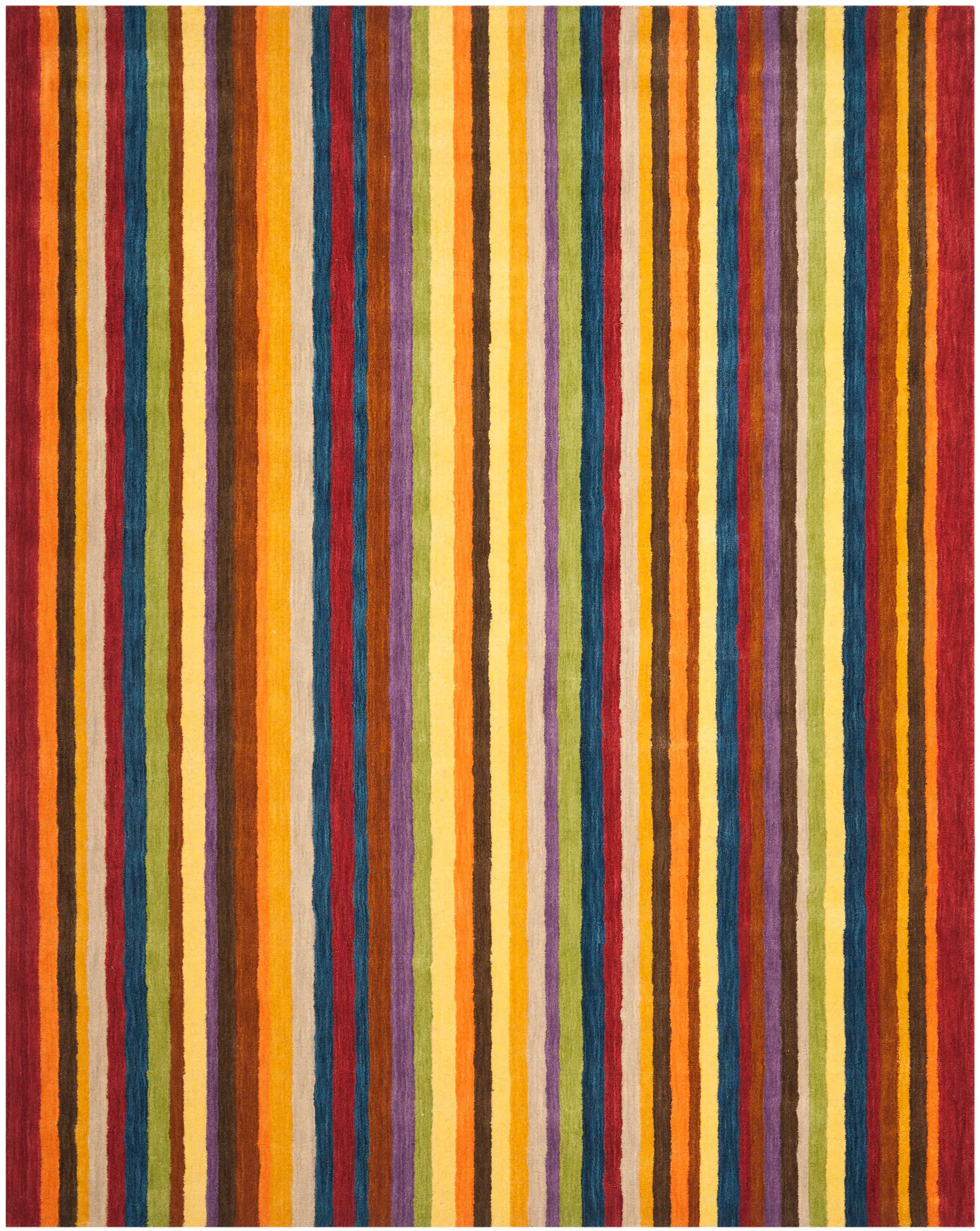 Himalaya Striped Hand-Loomed Wool Rug