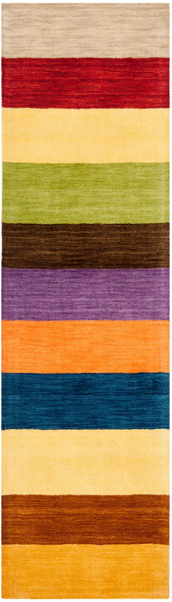 Himalaya Horizontal Stripe Hand-Loomed Wool Rug