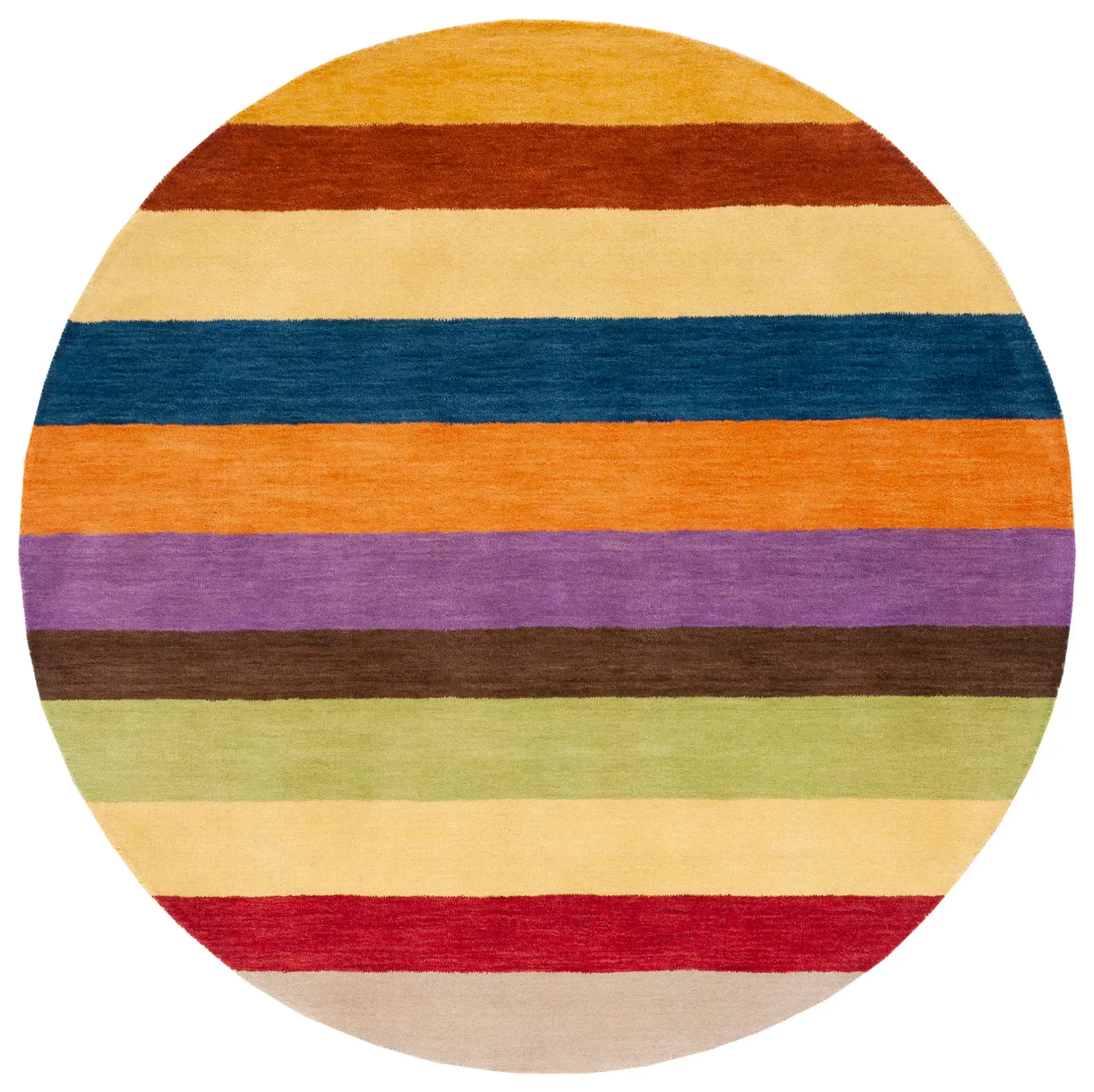 Himalaya Horizontal Stripe Hand-Loomed Wool Rug