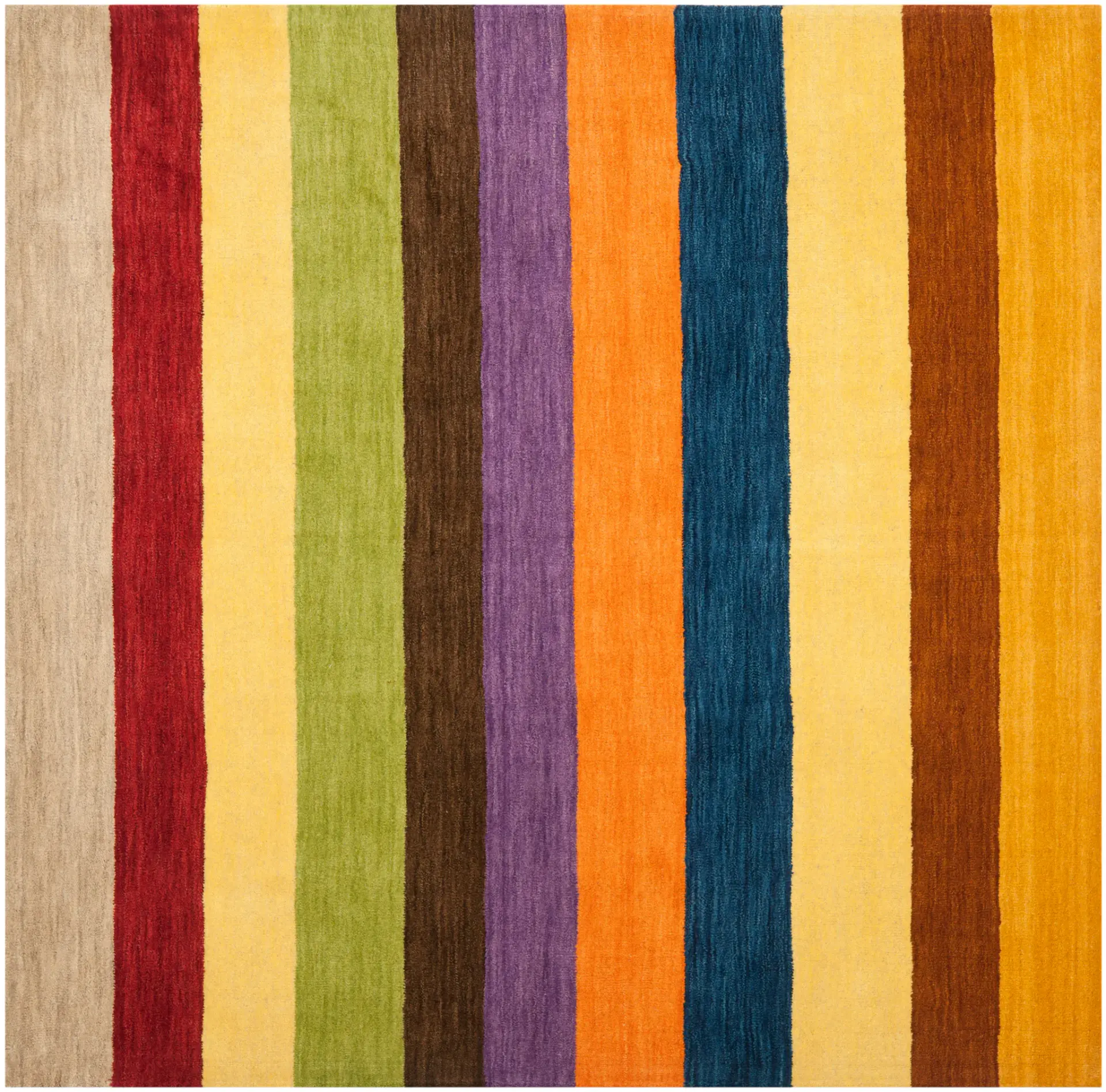 Himalaya Horizontal Stripe Hand-Loomed Wool Rug