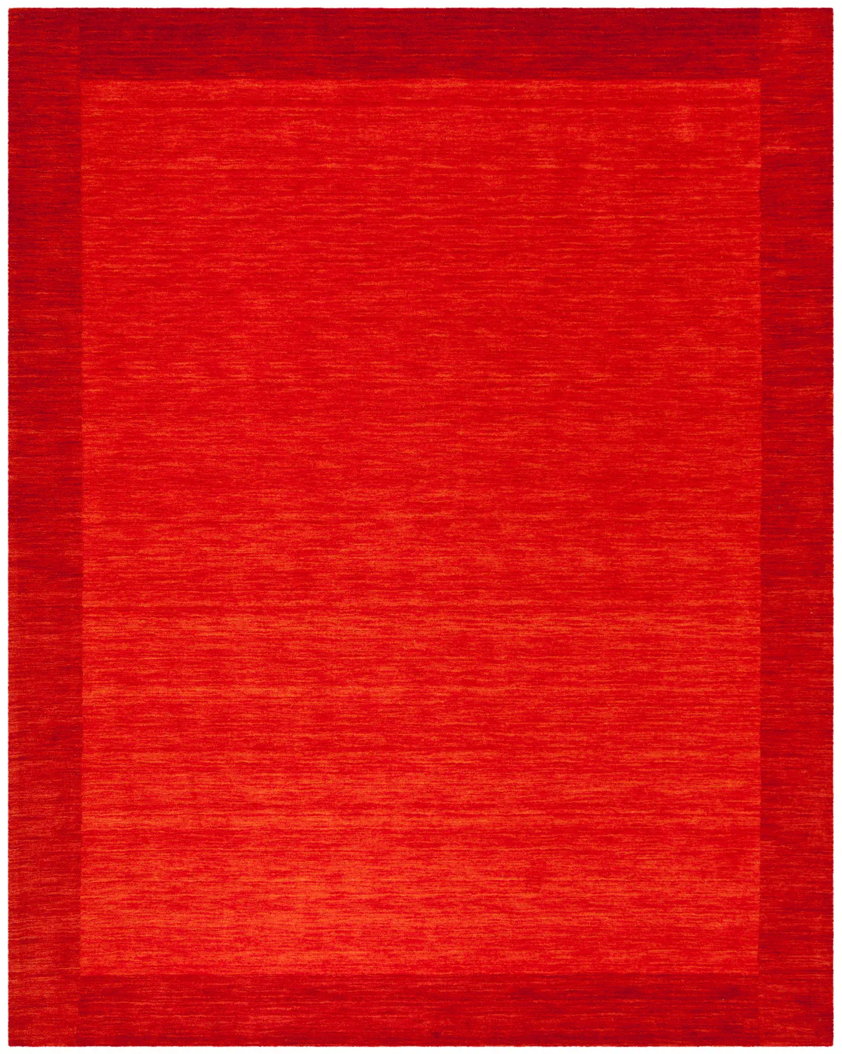 Himalaya Solid Bordered Hand-Loomed Wool Rug