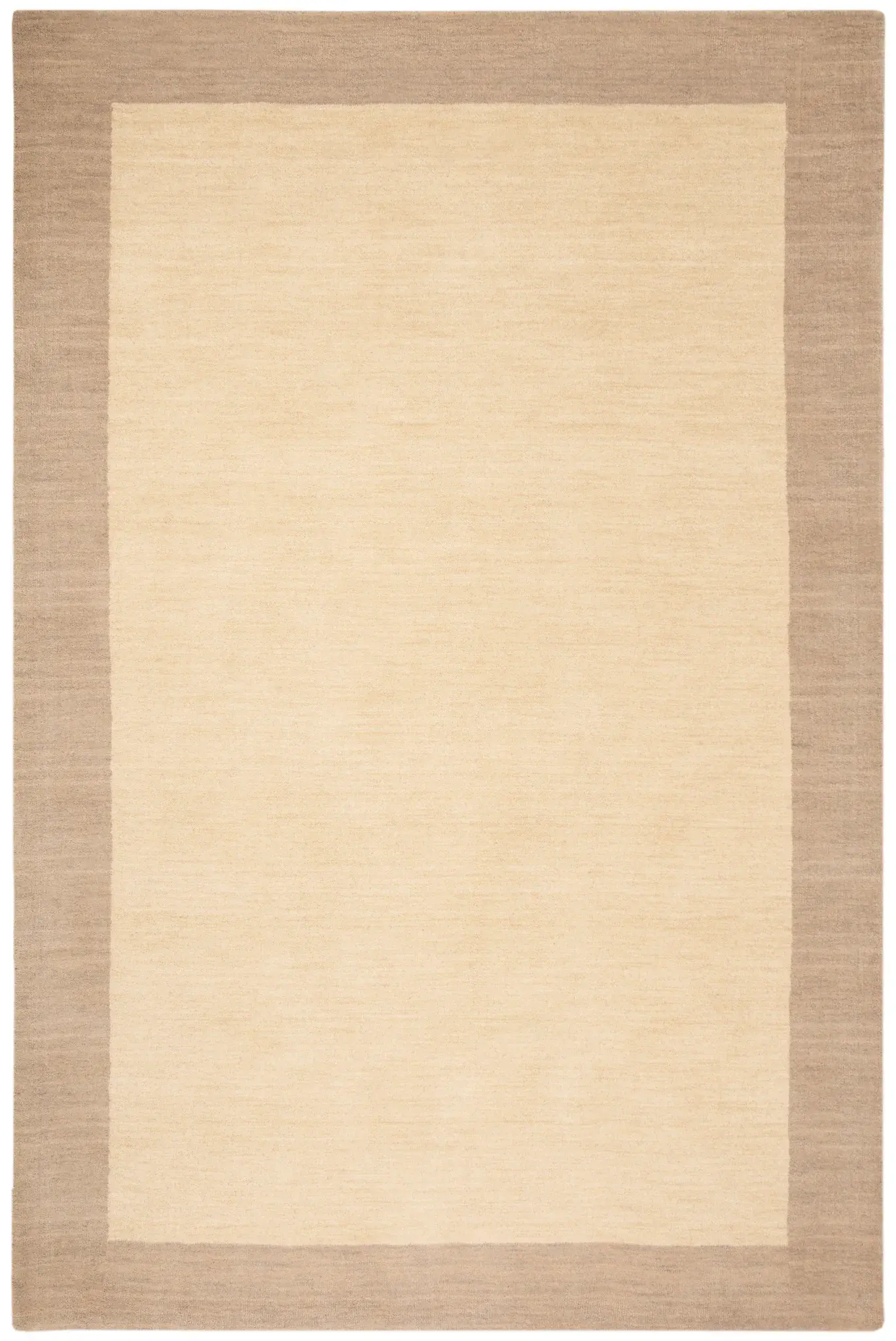 Himalaya Solid Bordered Hand-Loomed Wool Rug