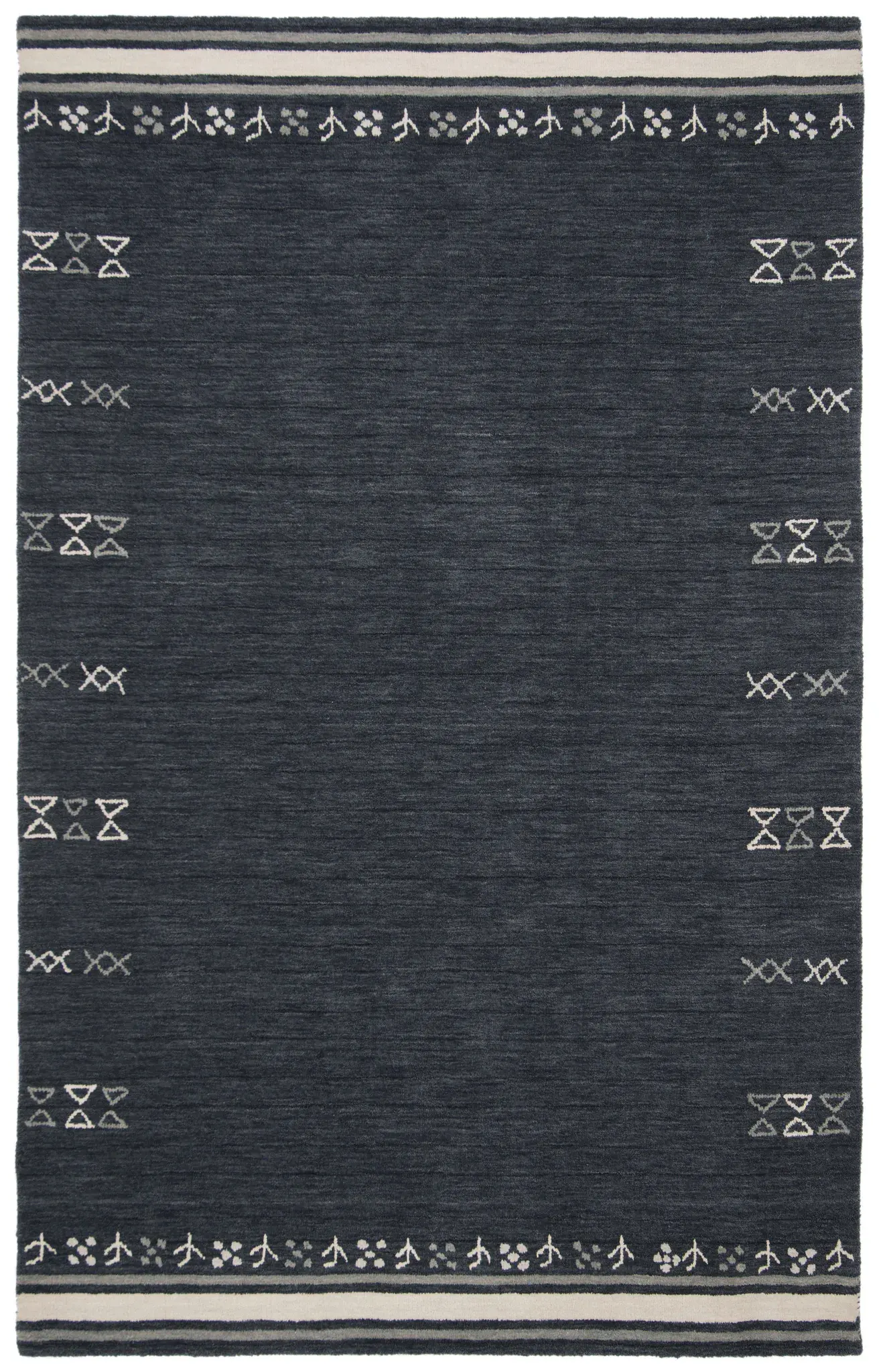 Himalaya Bordered Hand-Loomed Wool Rug